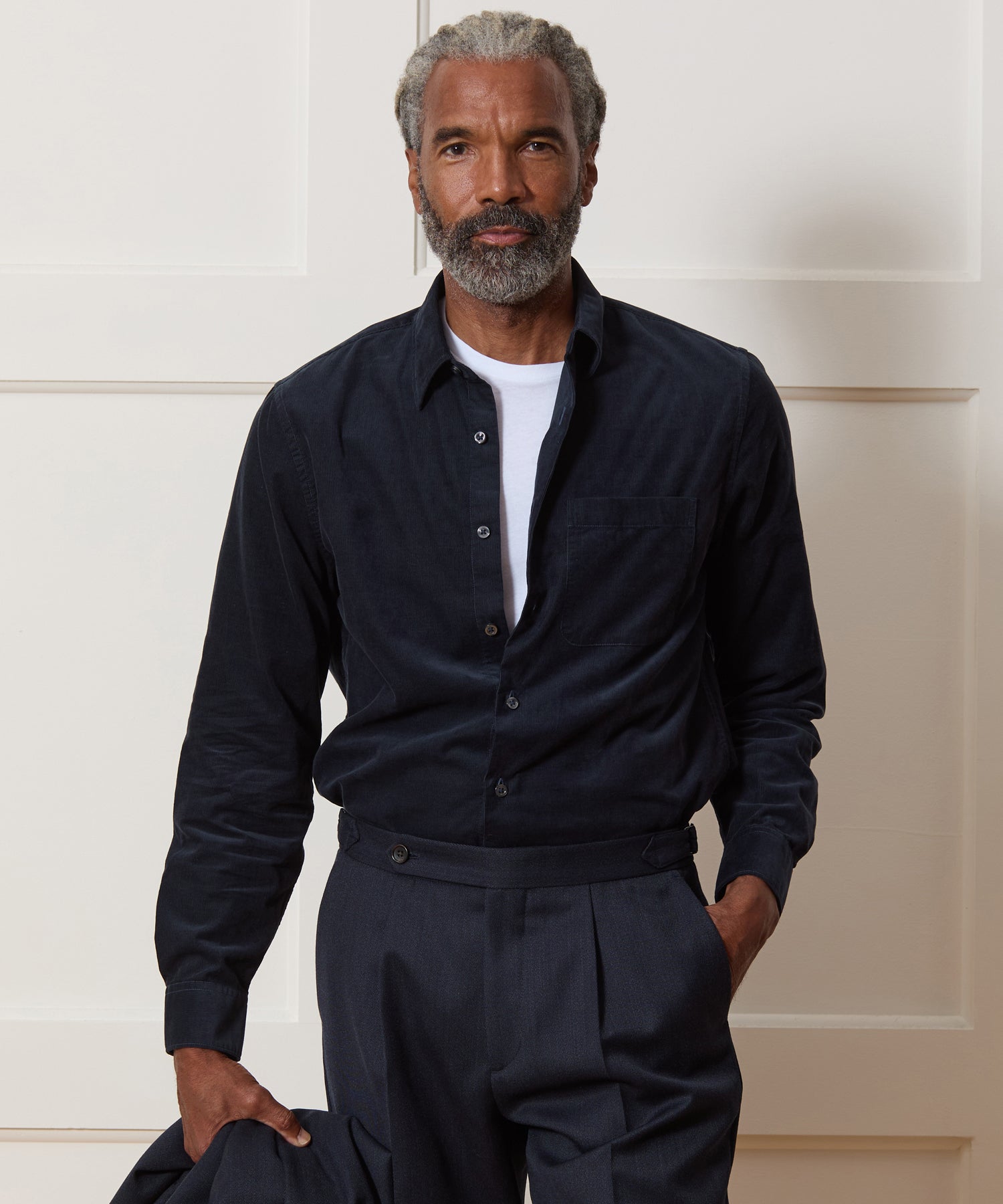Corduroy Point Collar Shirt - Image 2