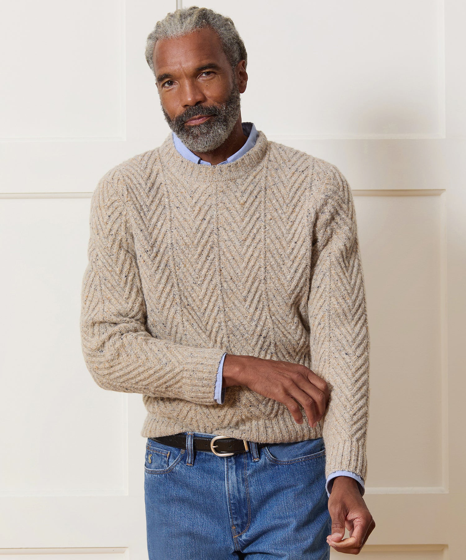 Donegal Cable Knit Sweater - Image 2