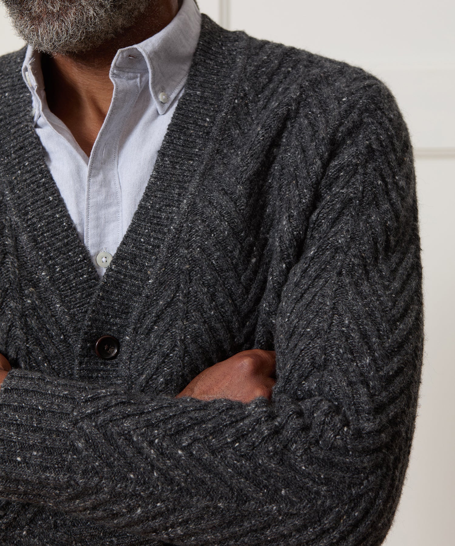 Donegal Cable Knit Cardigan - Image 4