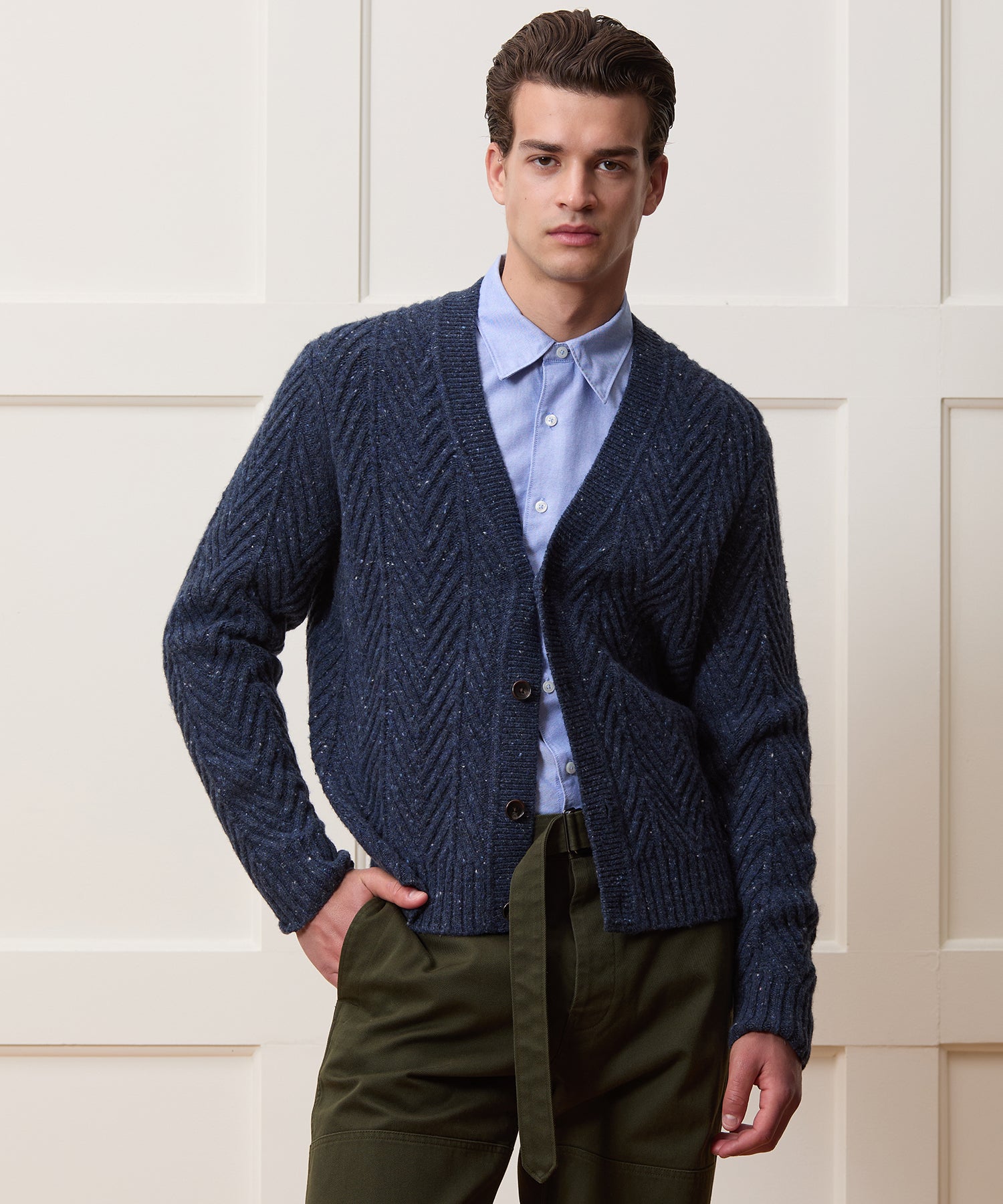 Donegal Cable Knit Cardigan - Image 2
