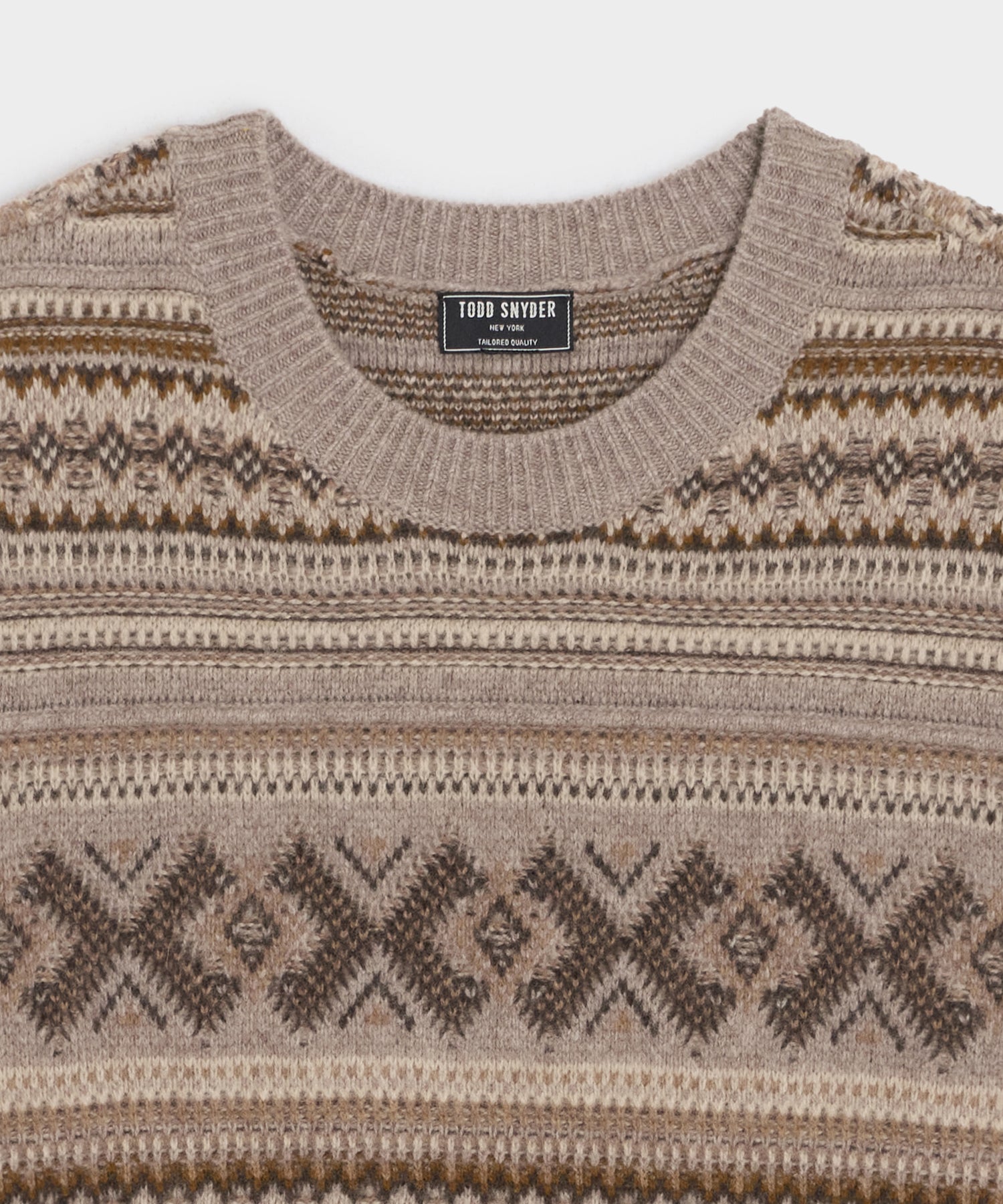 Merino Fair Isle Crewneck Sweater - Image 6