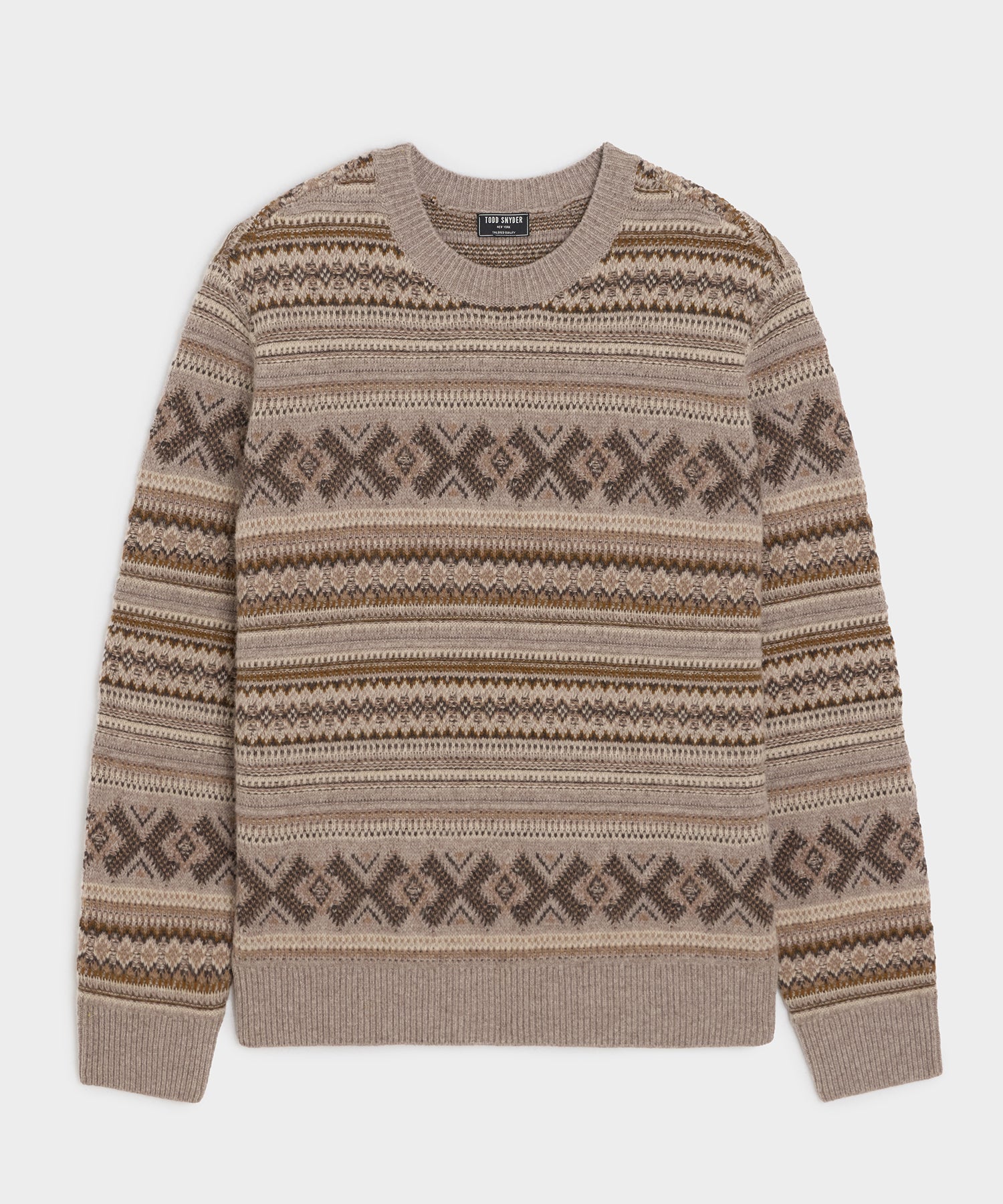 Merino Fair Isle Crewneck Sweater