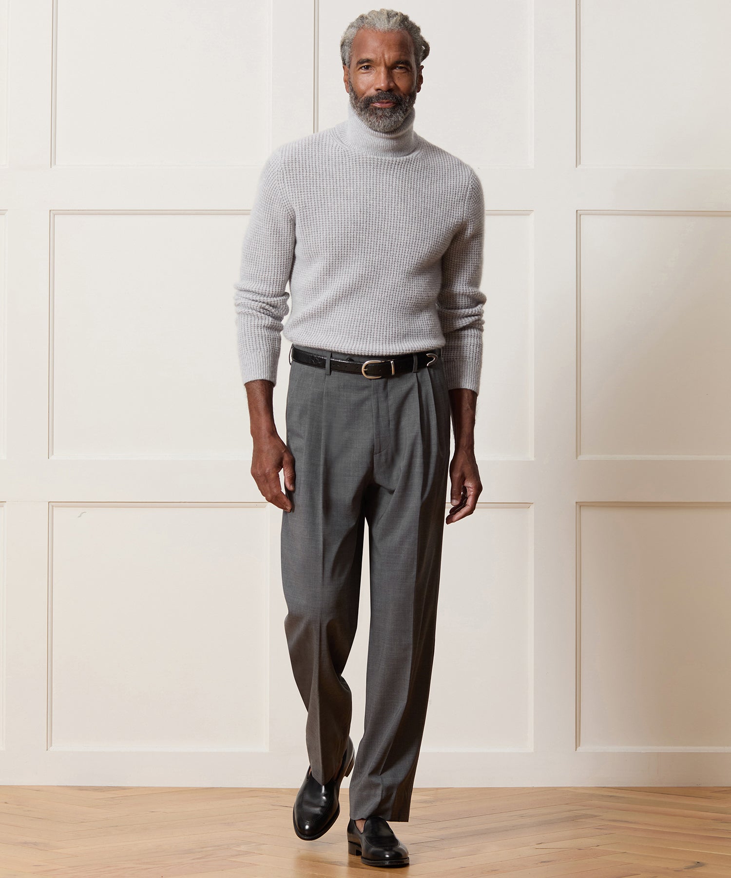 Waffle Cashmere Turtleneck - Image 3