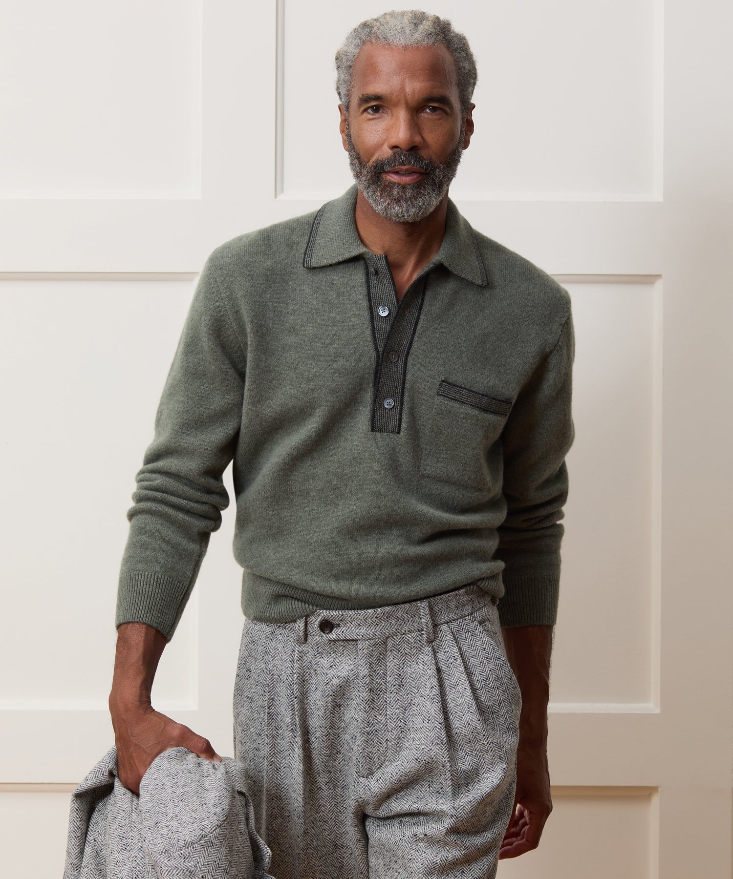 Wool Tipped Sweater Polo - Image 2
