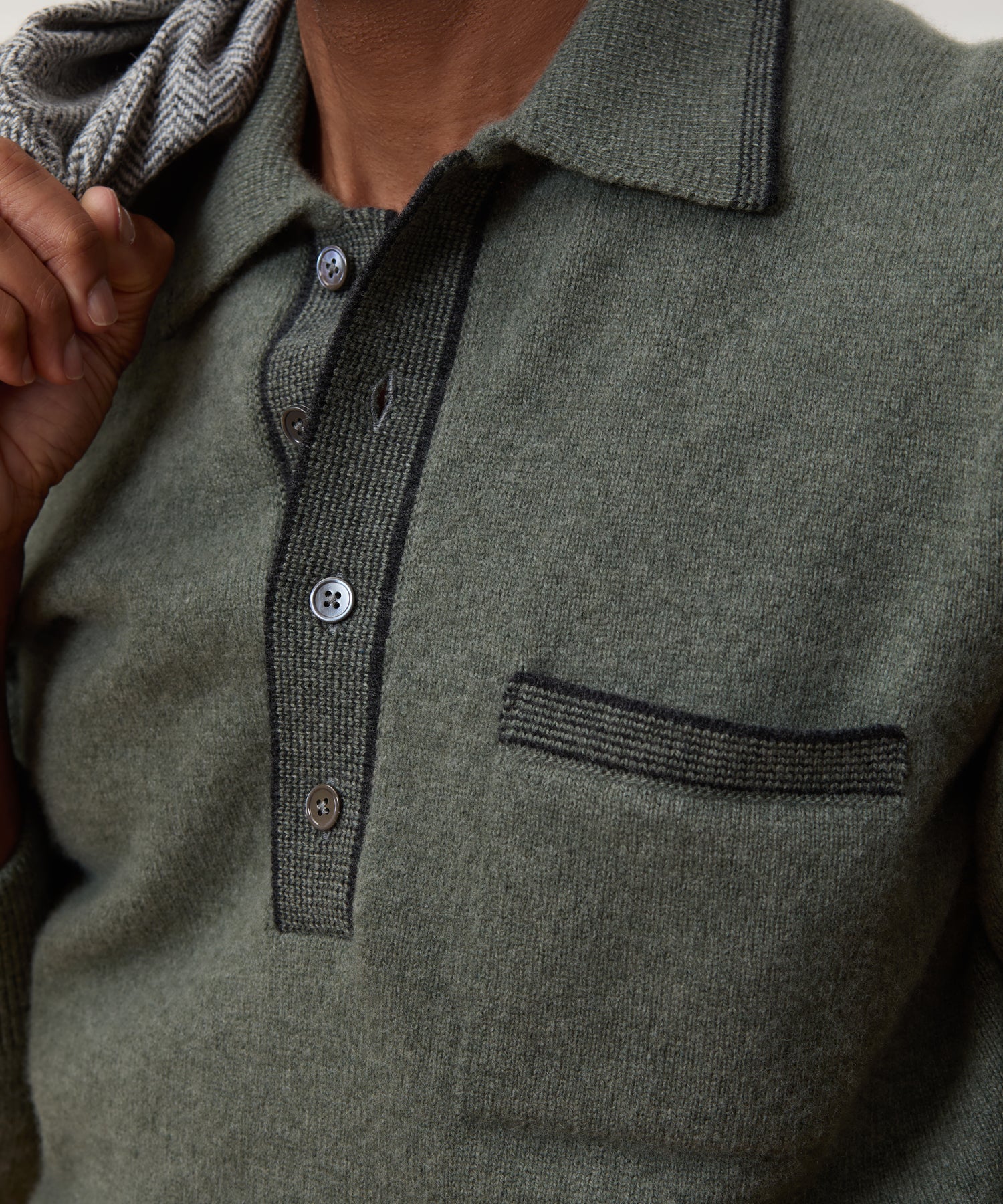 Wool Tipped Sweater Polo - Image 4