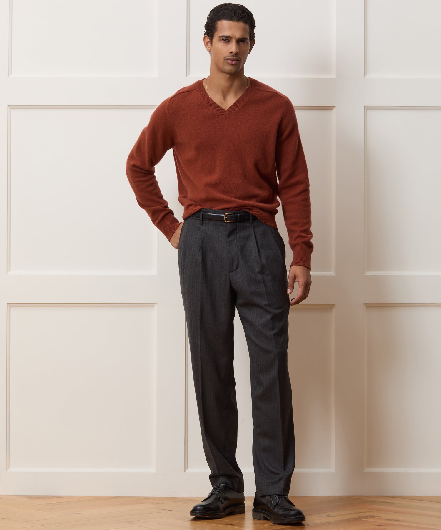 Wool V-Neck Sweater - Image 3