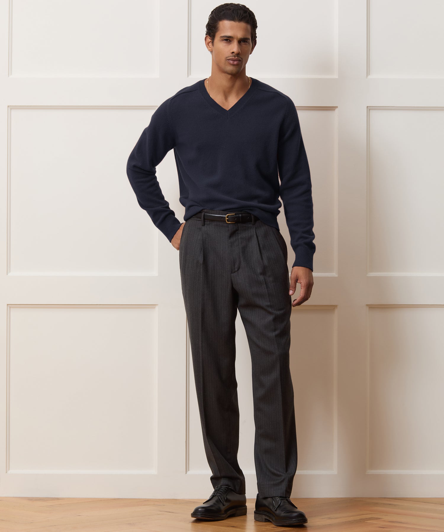 Wool V-Neck Sweater - Image 3