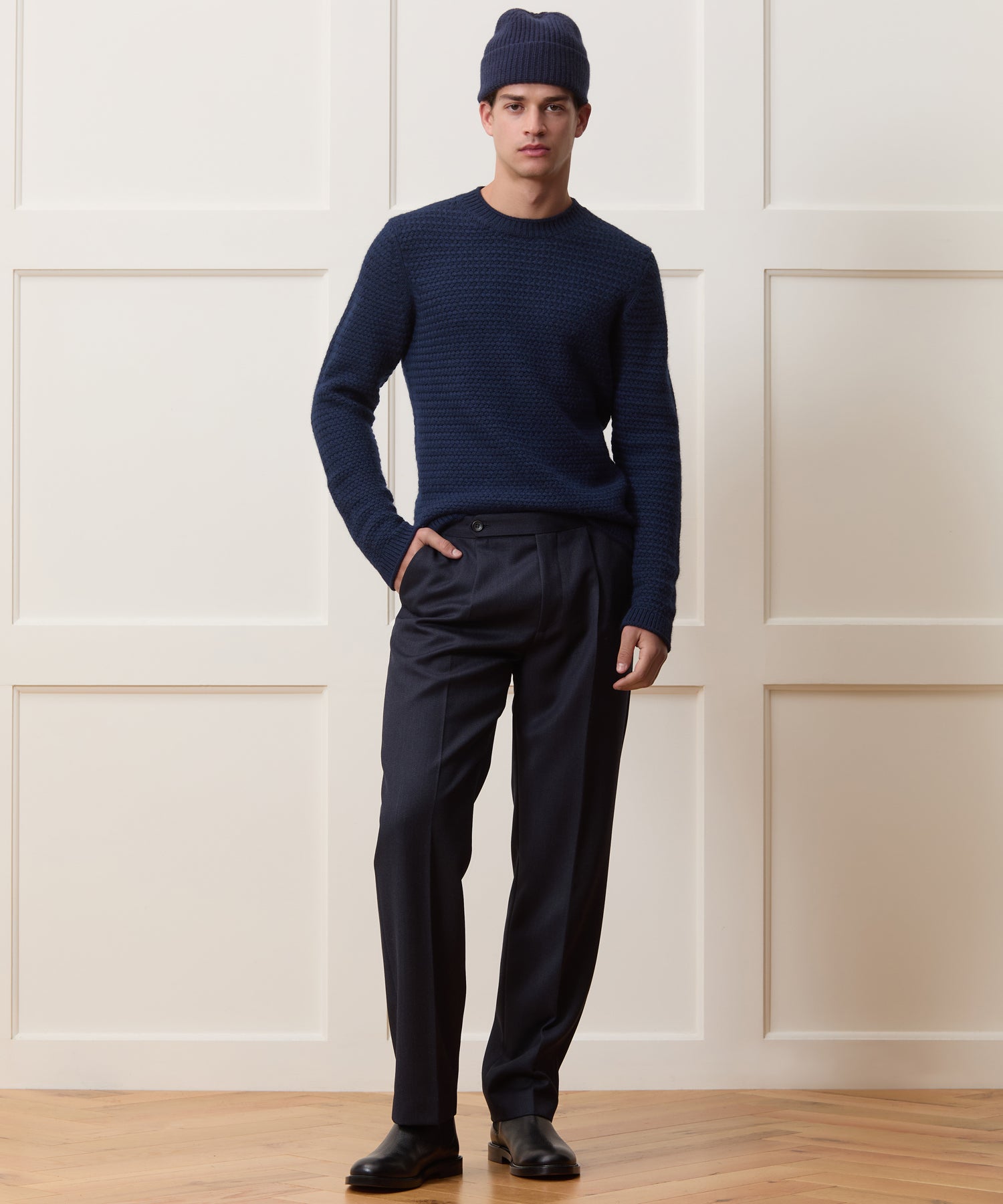 Italian Merino Fisherman Sweater - Image 3