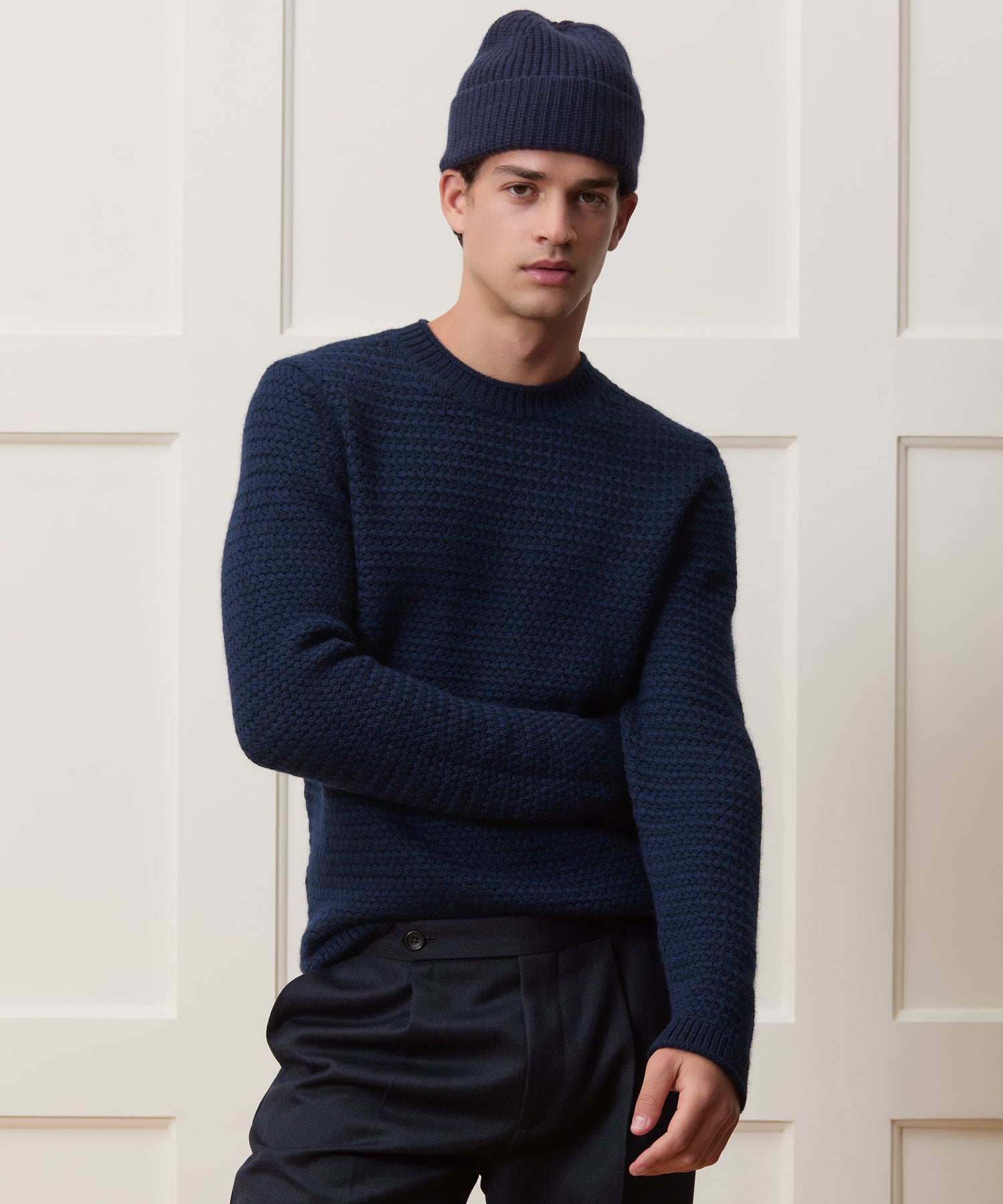 Italian Merino Fisherman Sweater - Image 2