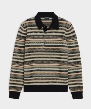 Wool Fair Isle Sweater Polo