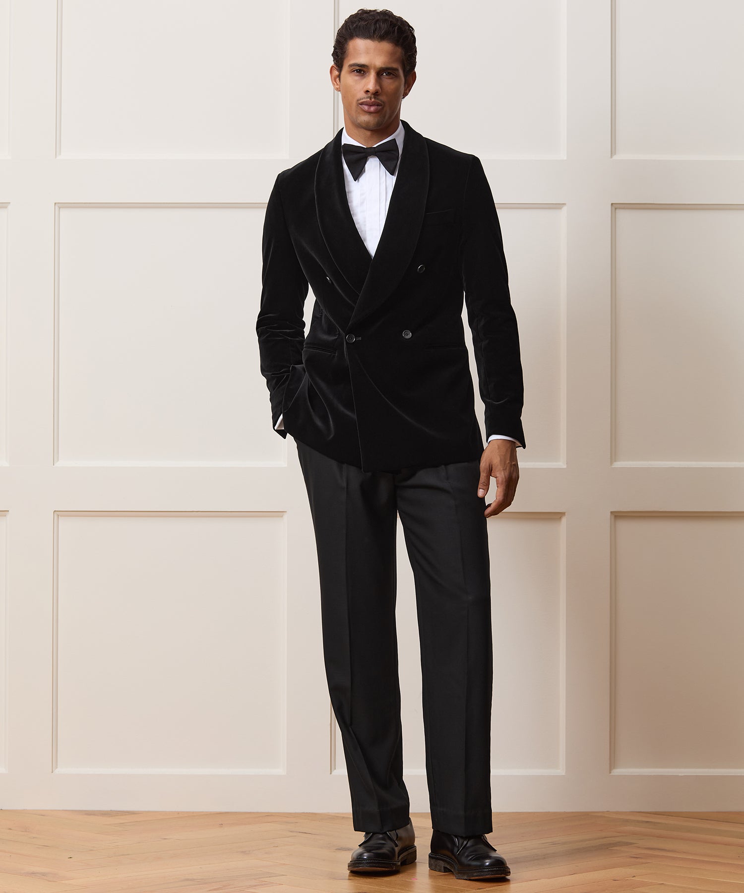 Italian Velvet Double-Breasted Dinner Jacket - Image 3