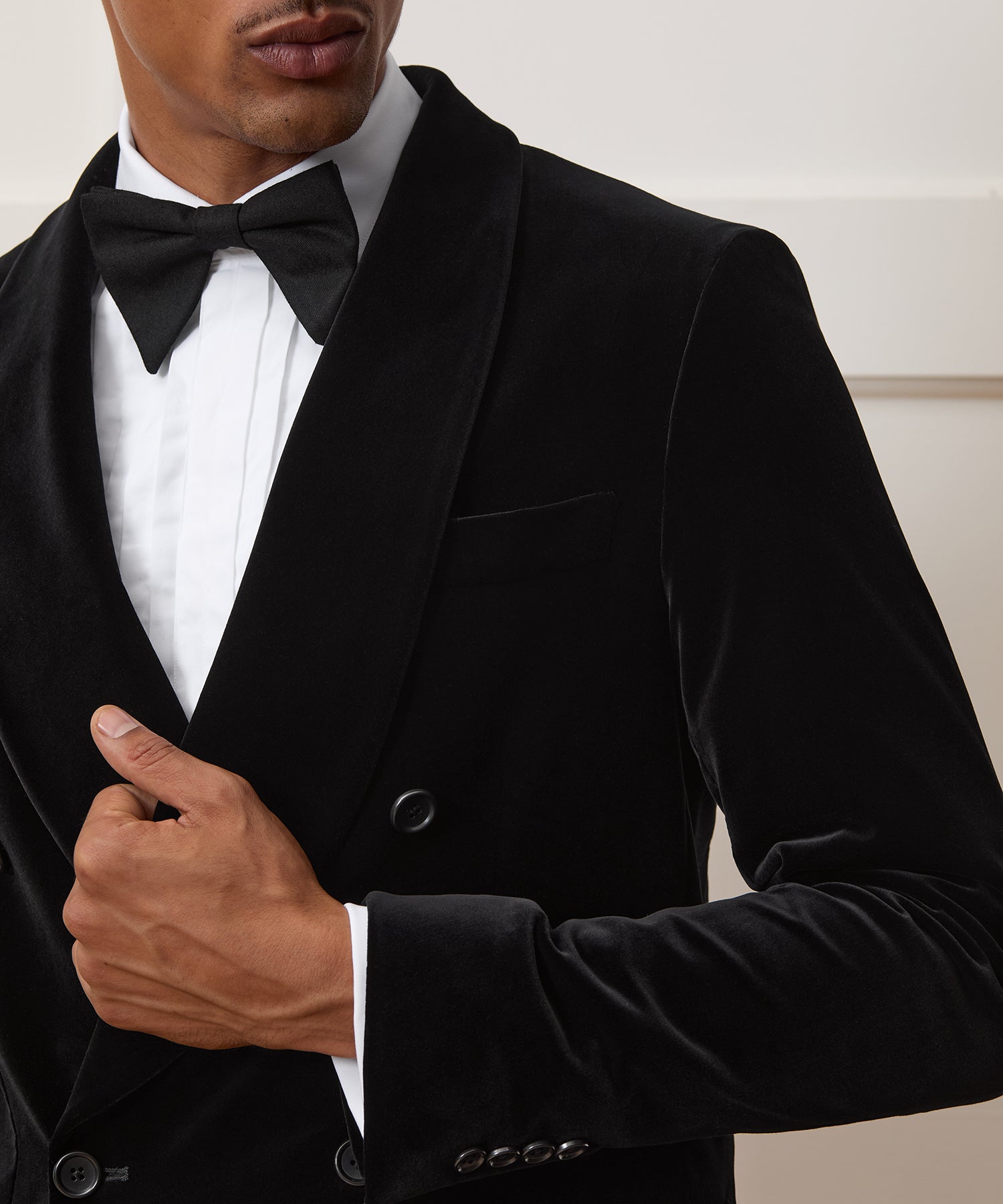 Italian Velvet Double-Breasted Dinner Jacket - Image 4