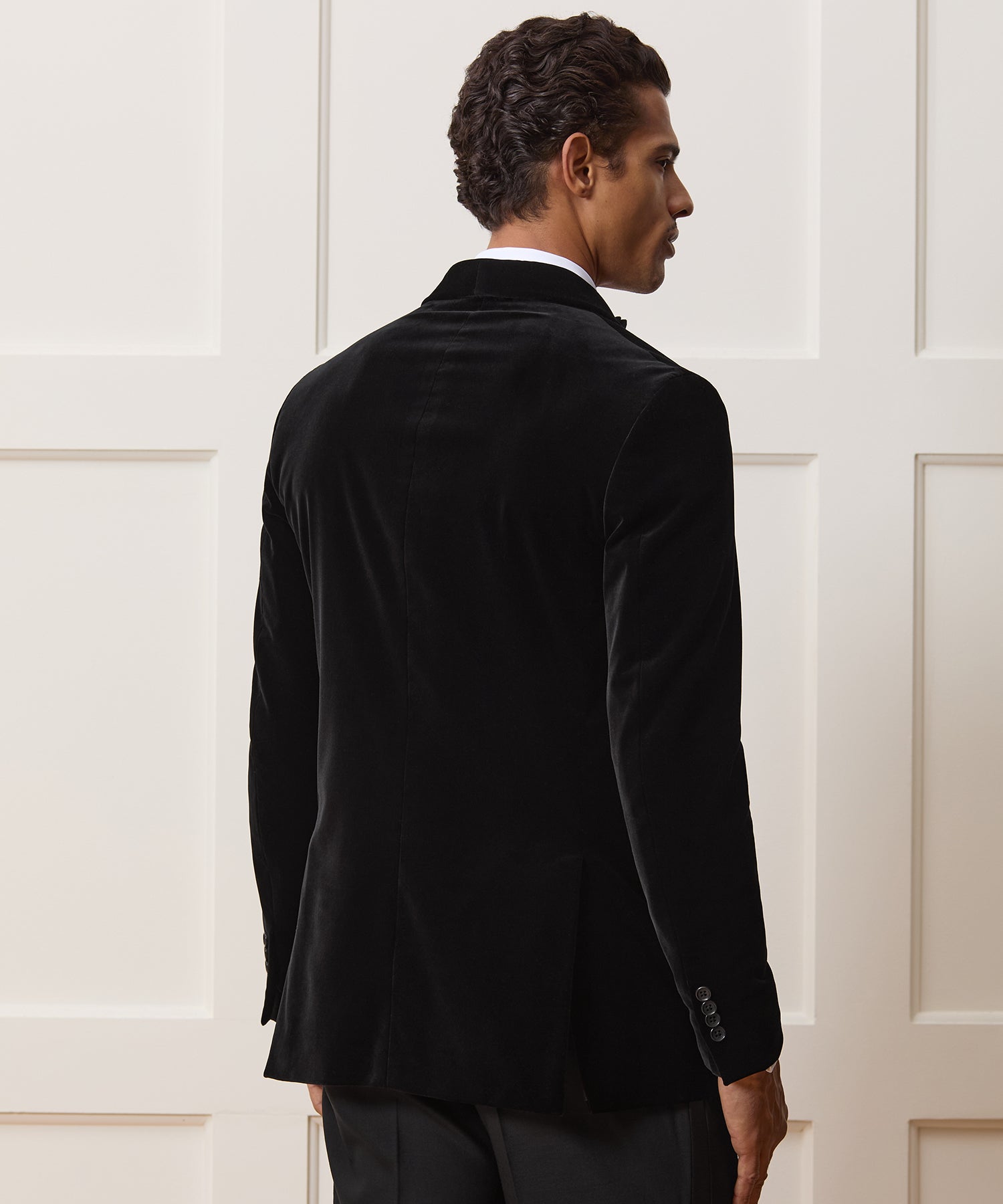 Italian Velvet Double-Breasted Tuxedo - Image 4