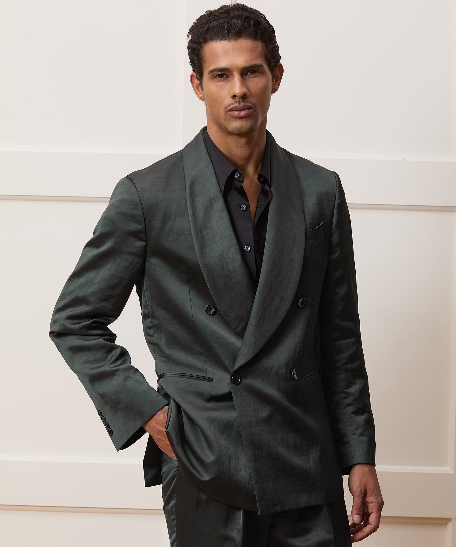 Italian Satin Dinner Jacket - Image 2