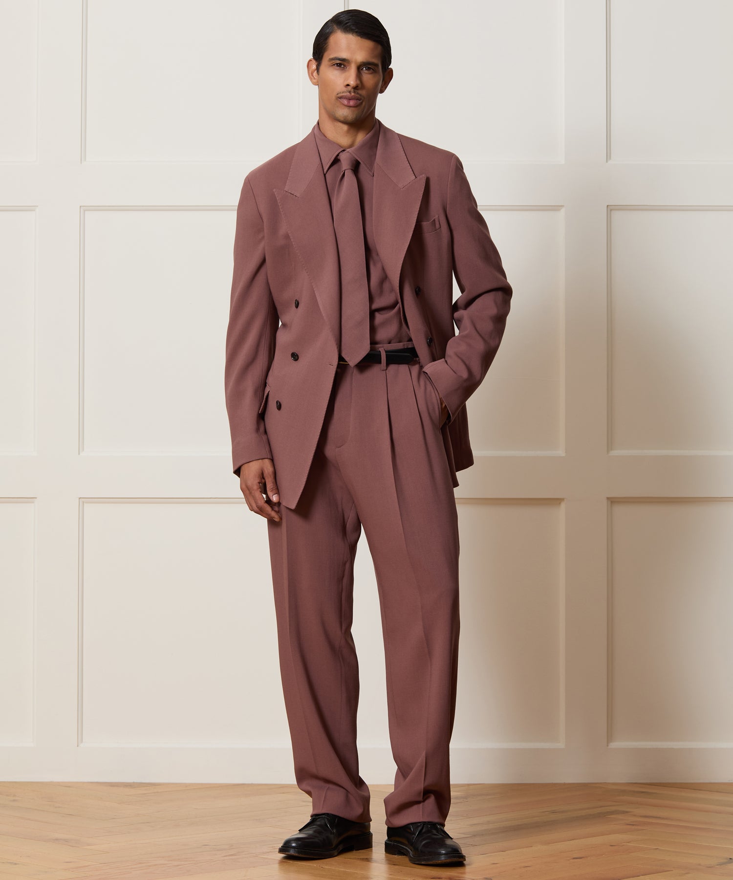 Italian Crepe Double-Breasted Wythe Jacket - Image 4