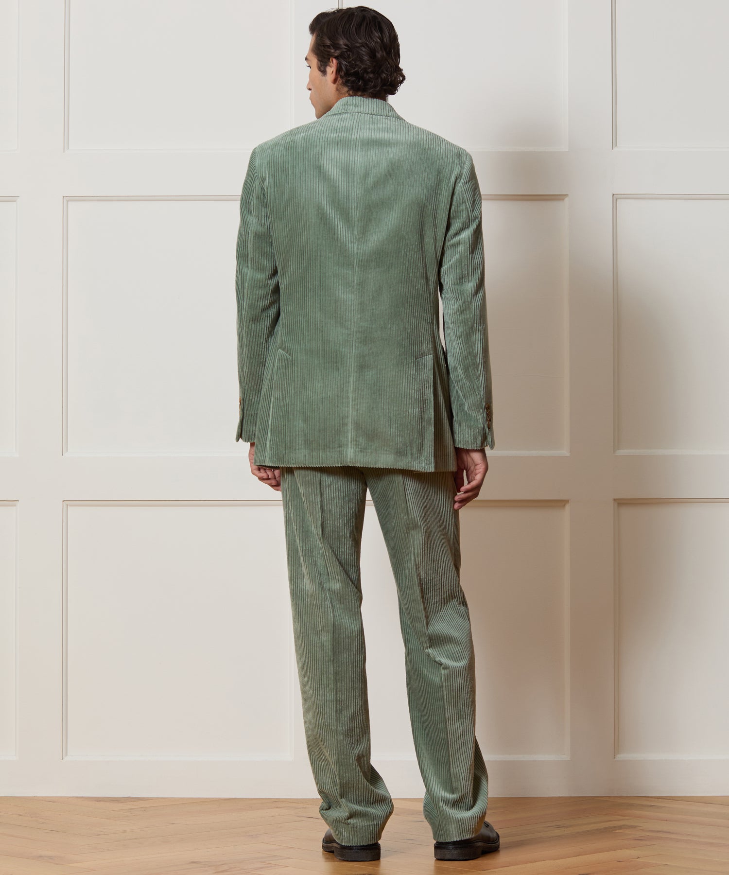 Italian Wide Wale Corduroy Single Breasted Wythe Suit - Image 4