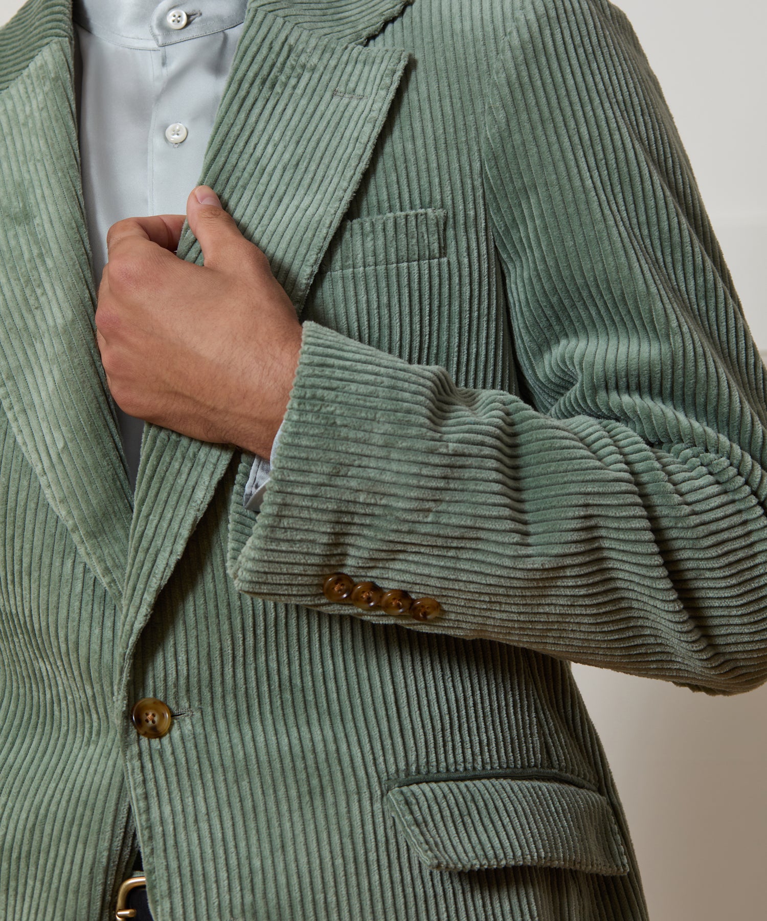 Italian Wide Wale Corduroy Single Breasted Wythe Suit - Image 3