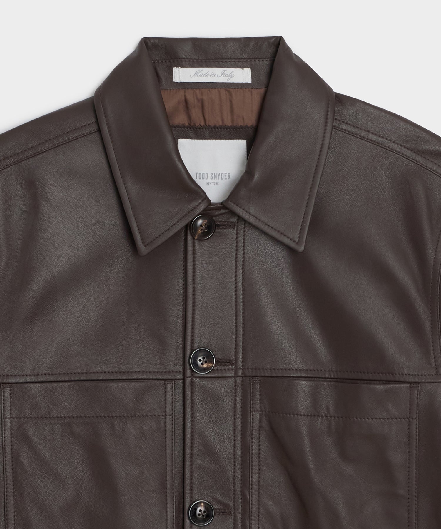 Boxy Italian Leather Jacket - Image 6