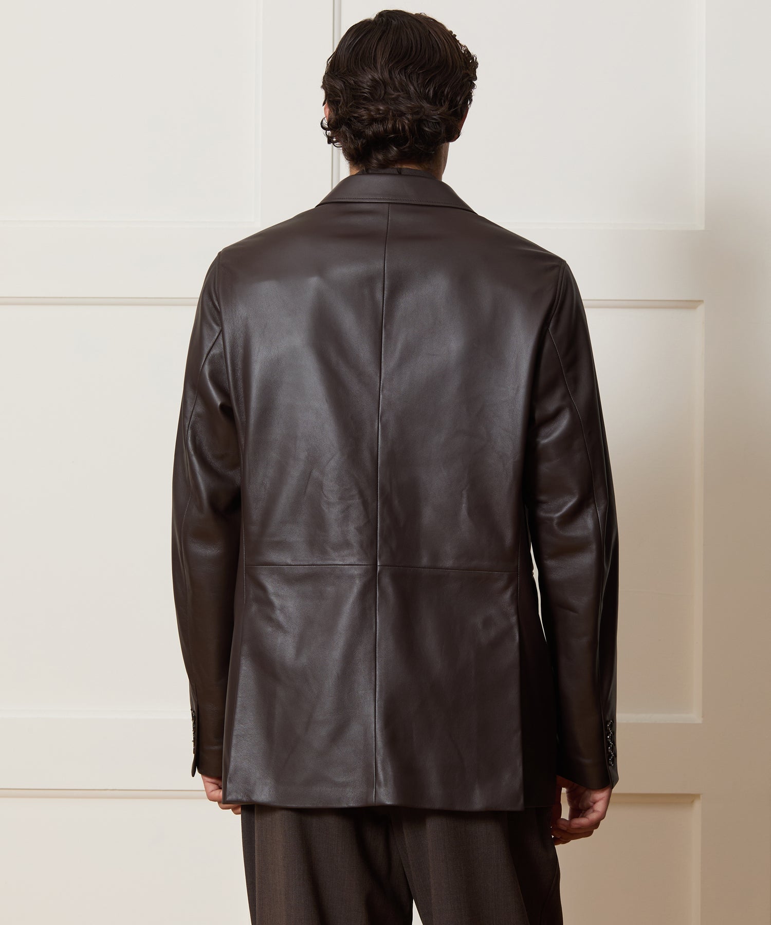 Italian Leather Sport Coat - Image 5