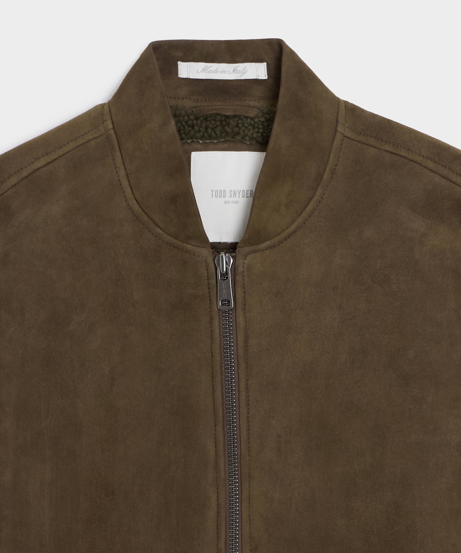 Italian Shearling Aviator Jacket - Image 6