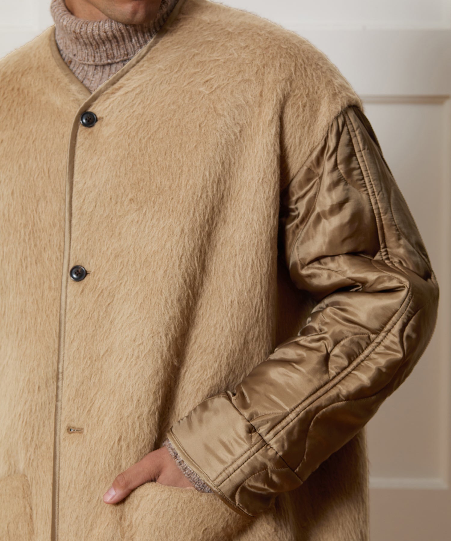 Italian Wool-Alpaca Liner Jacket - Image 4