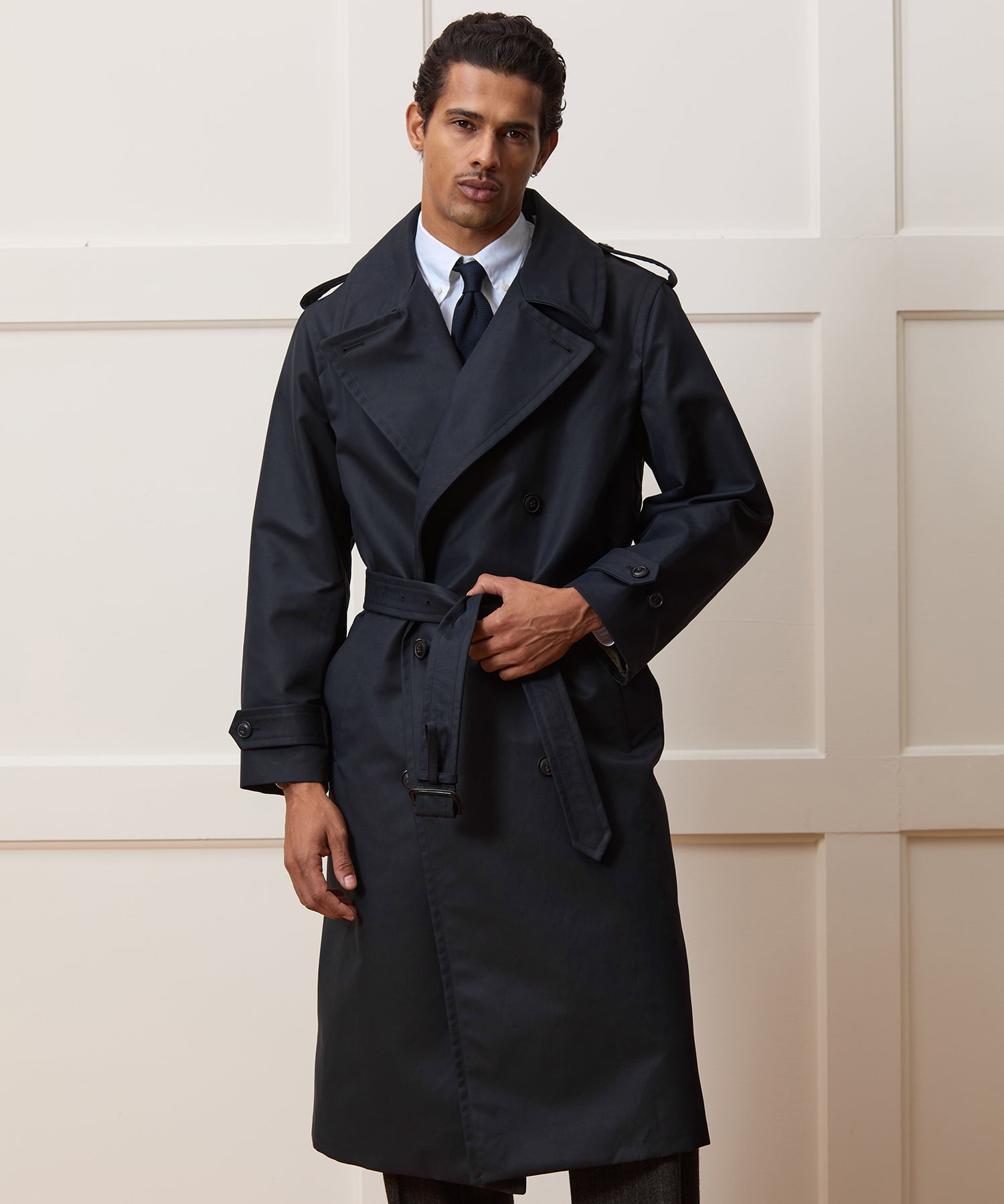 Italian Double-Breasted Trench Coat - Image 2