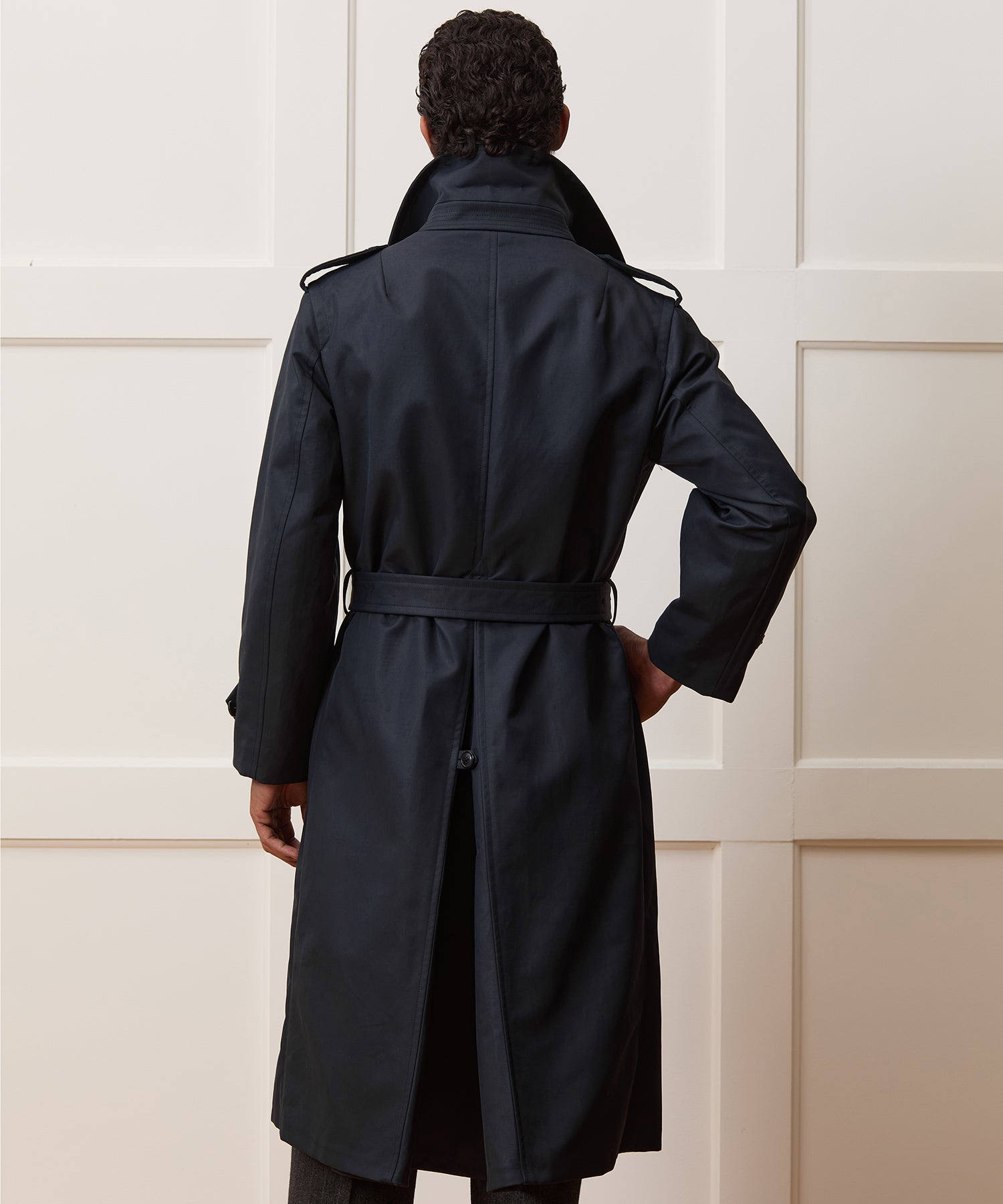 Italian Double-Breasted Trench Coat - Image 5