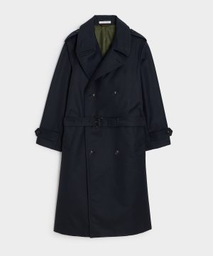 Italian Double-Breasted Trench Coat