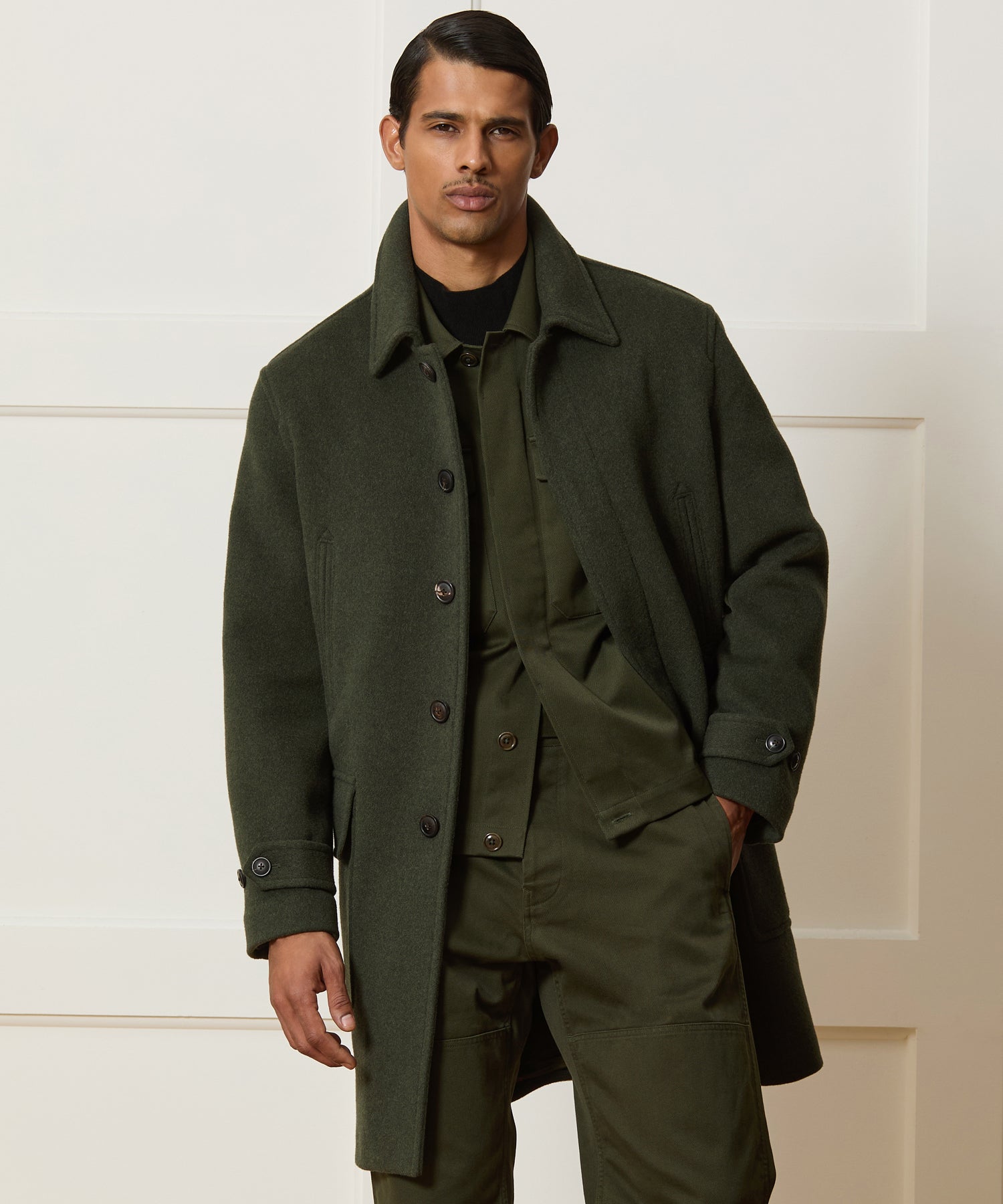 Italian Wool-Cashmere Car Coat - Image 2
