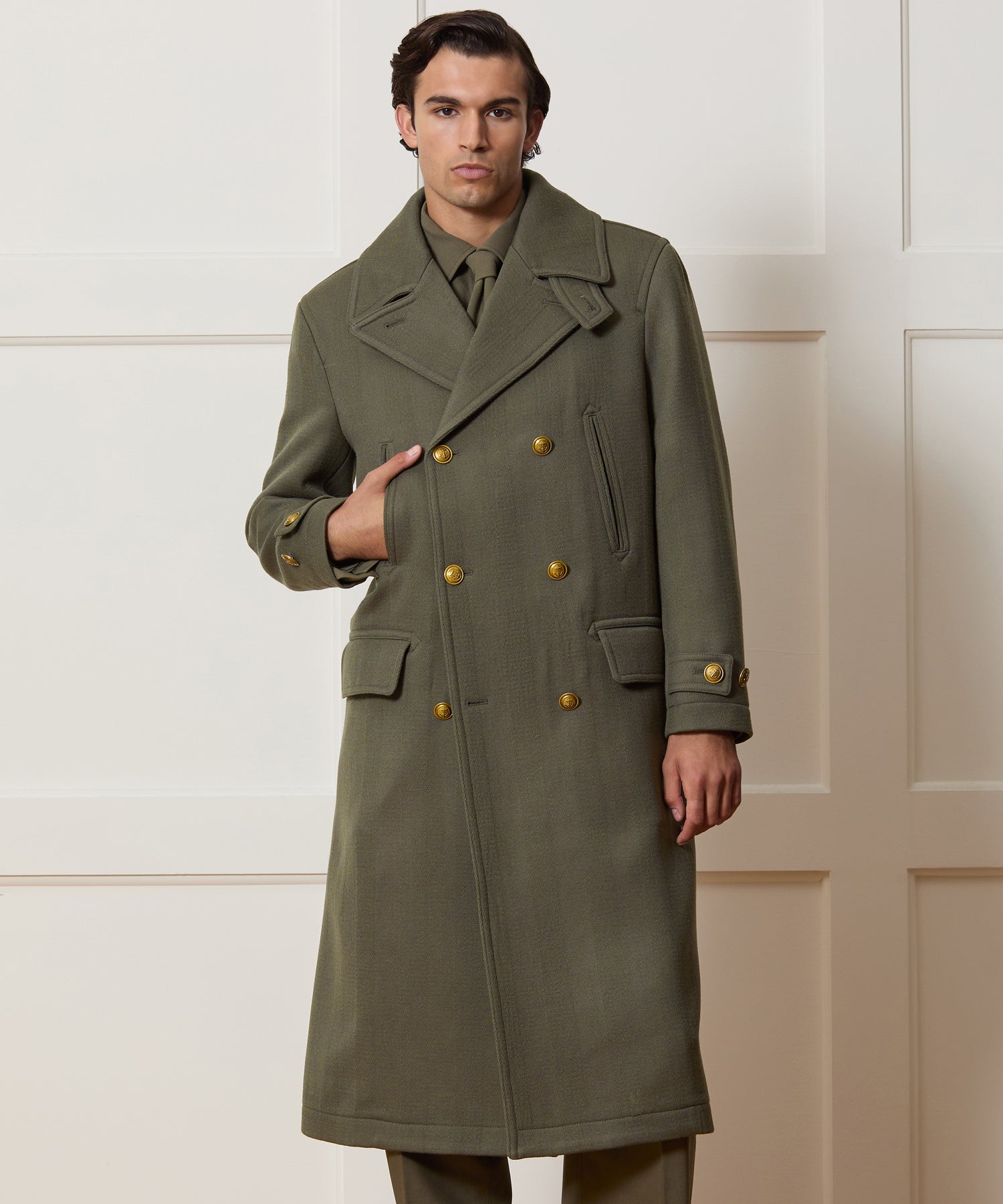 Italian Wool Officer Coat - Image 2