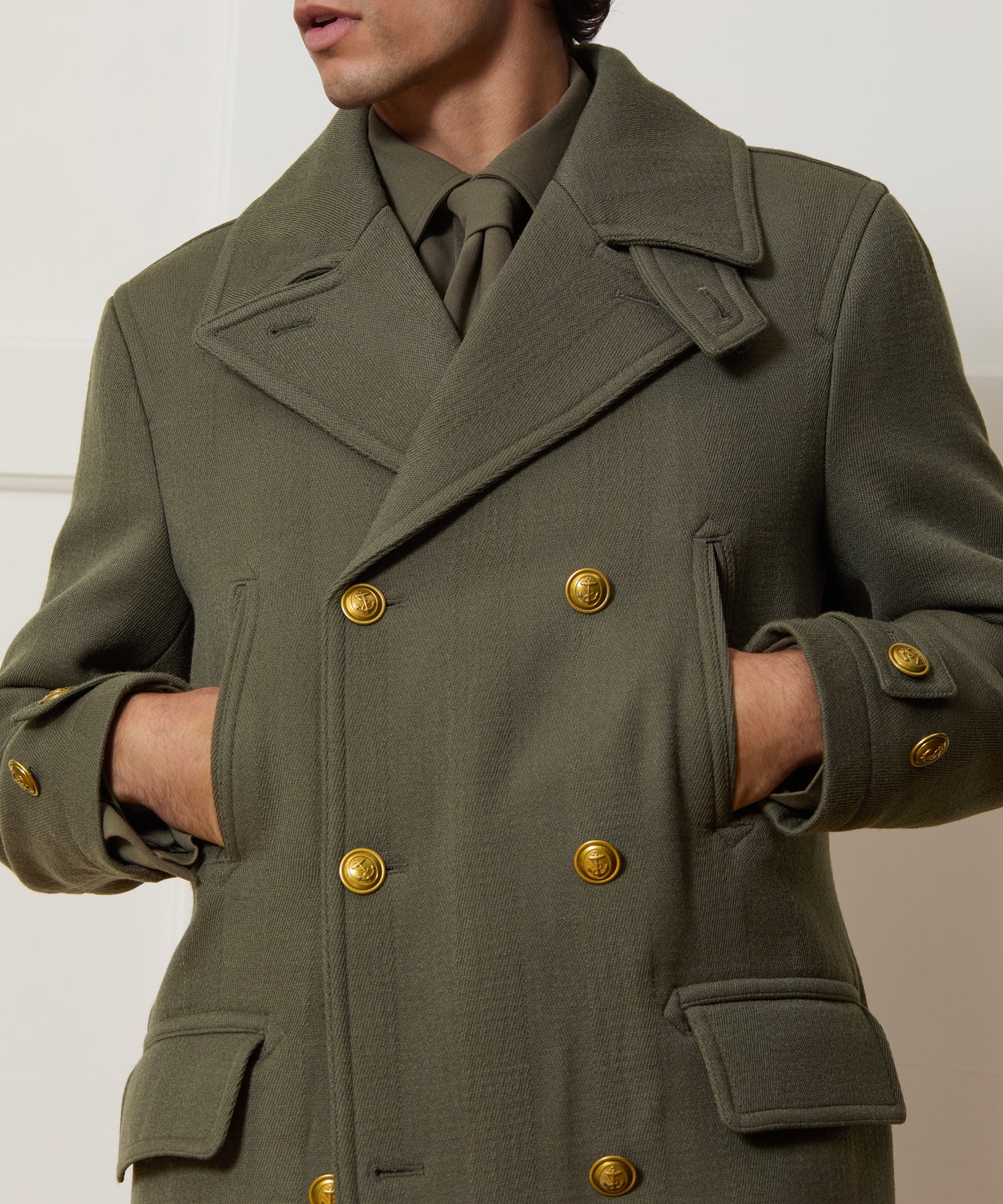 Italian Wool Officer Coat - Image 4