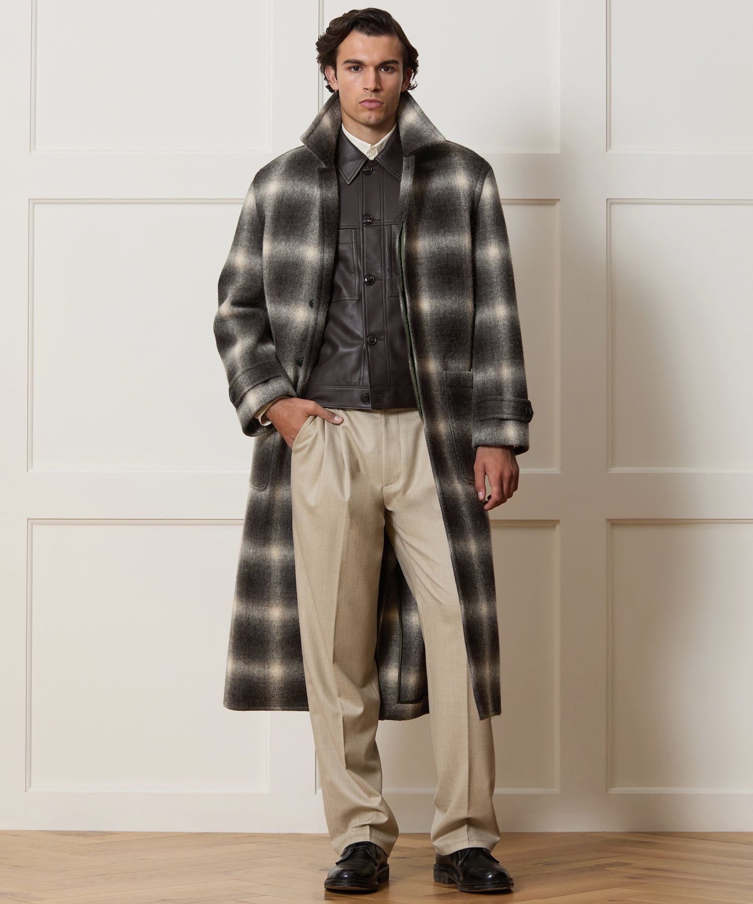 Italian Wool-Alpaca Belted Overcoat - Image 3