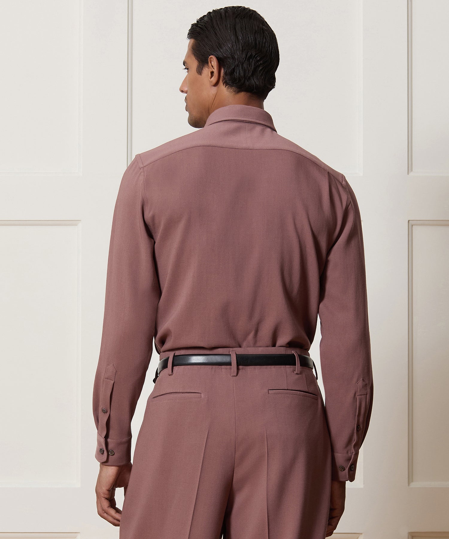 Italian Crepe Wool Shirt - Image 5