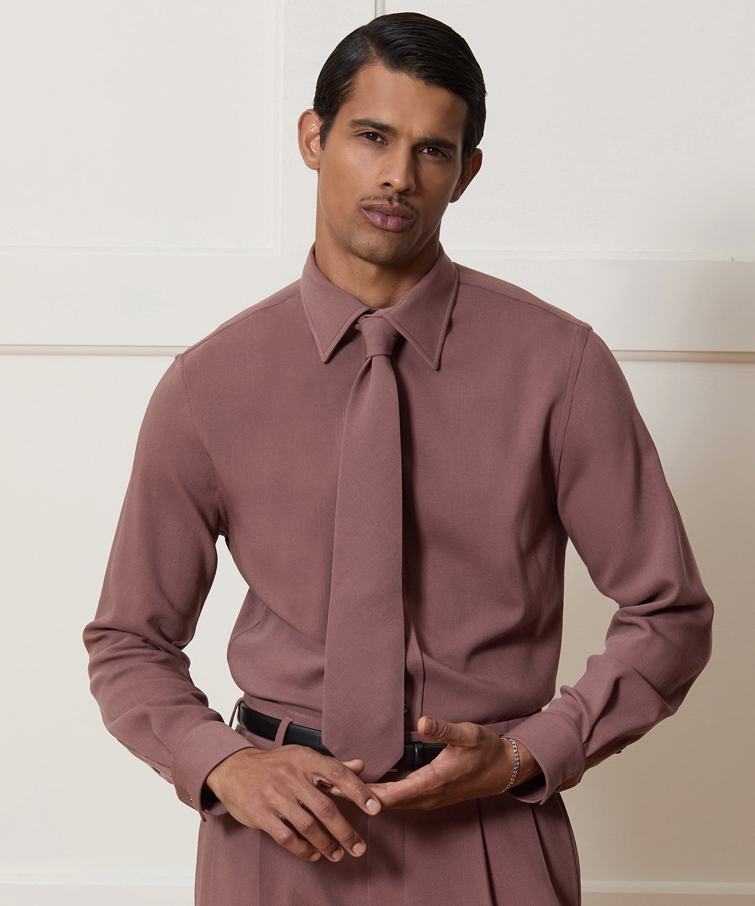 Italian Crepe Wool Shirt - Image 2