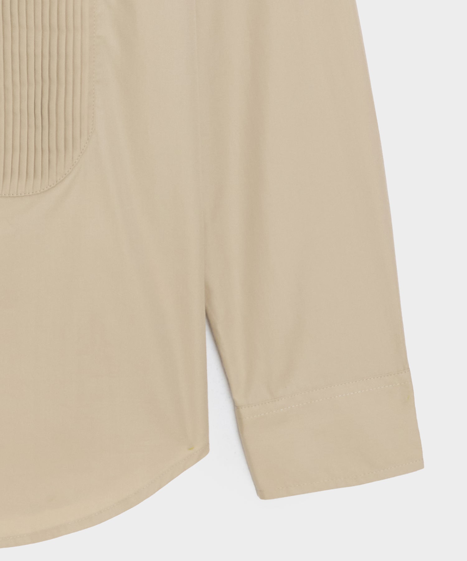 Italian Band Collar Popover Tuxedo Shirt - Image 7
