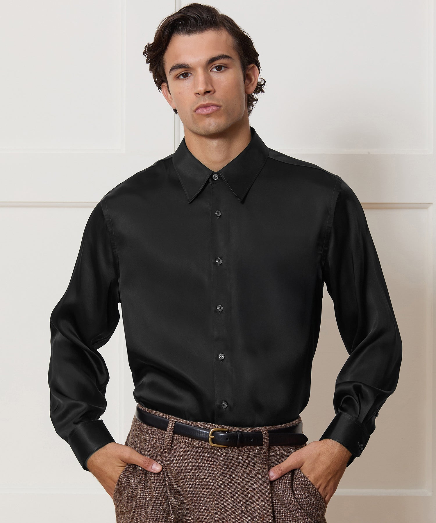 Italian Satin Big Shirt - Image 2