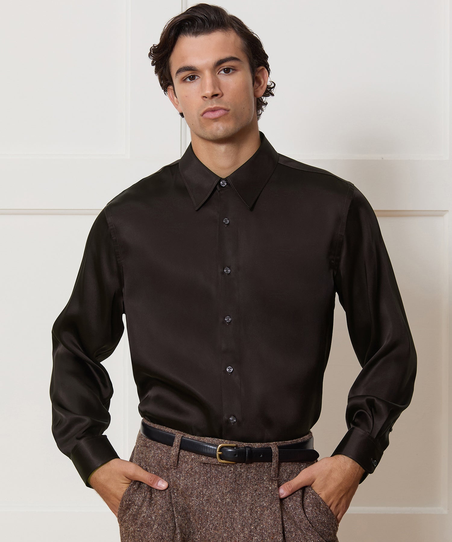 Italian Satin Big Shirt - Image 2