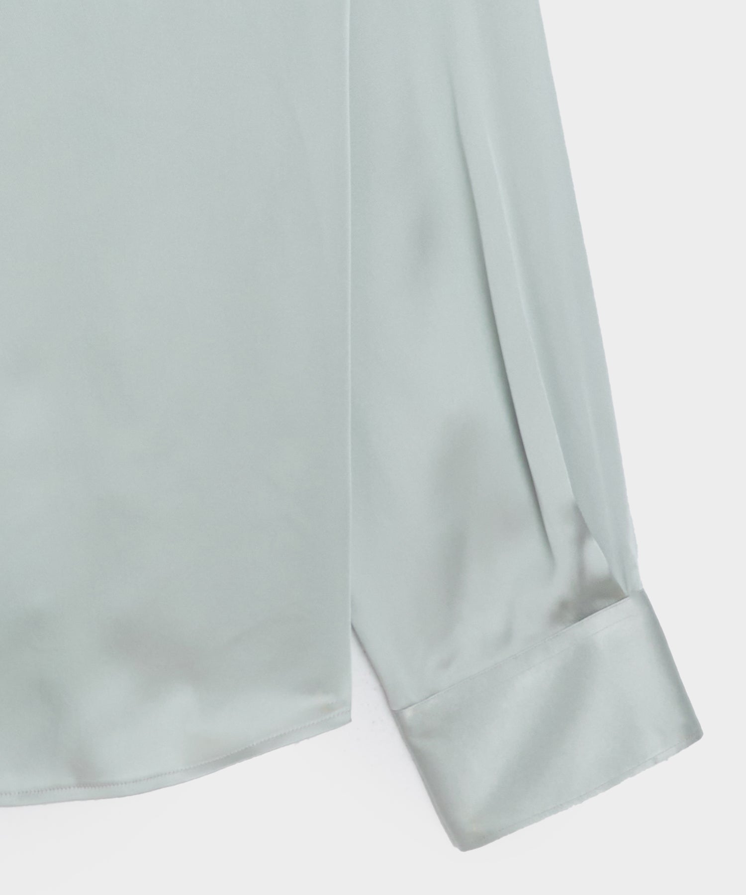 Italian Satin Band Collar Shirt - Image 7