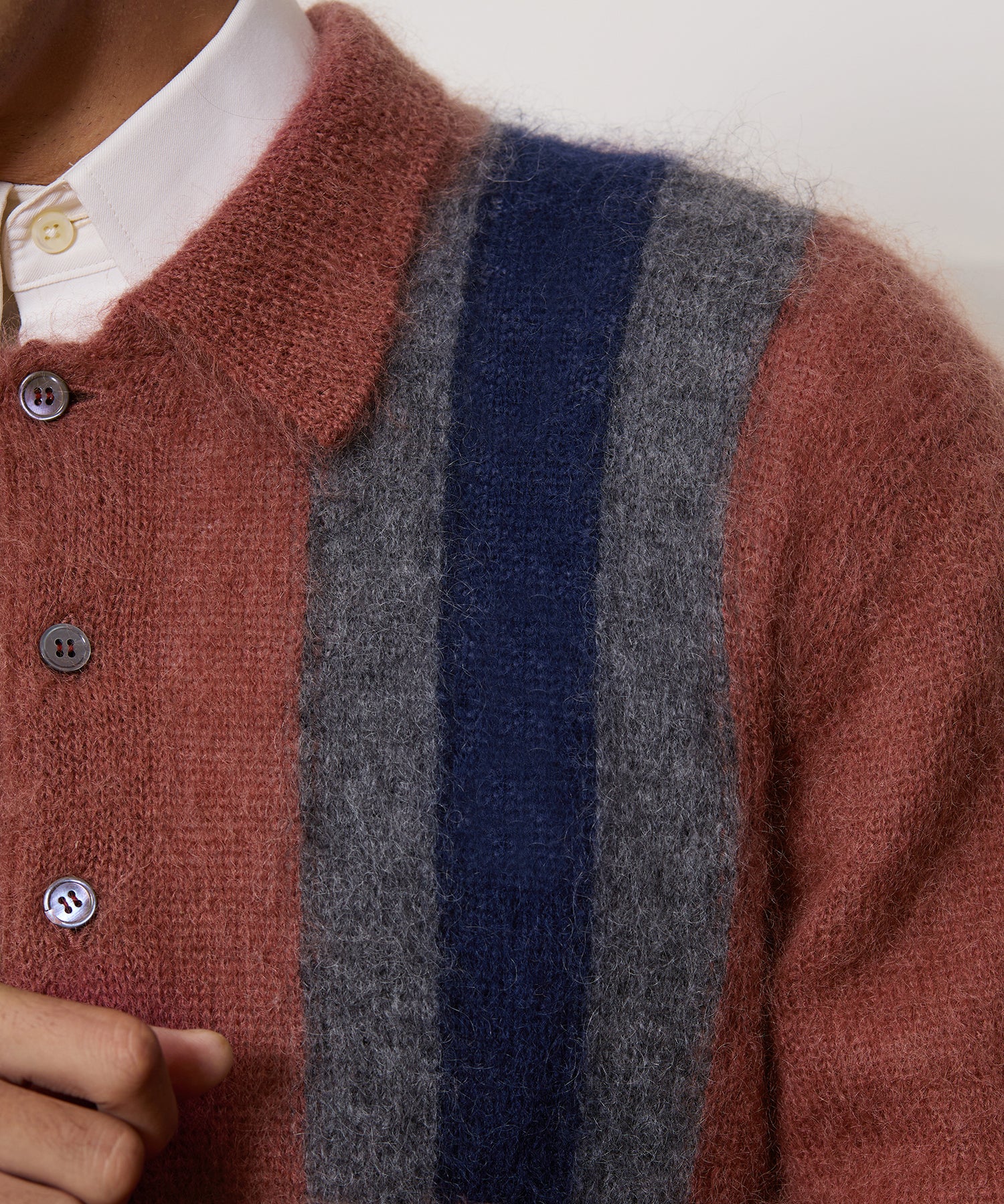 Italian Mohair Sweater Polo - Image 4