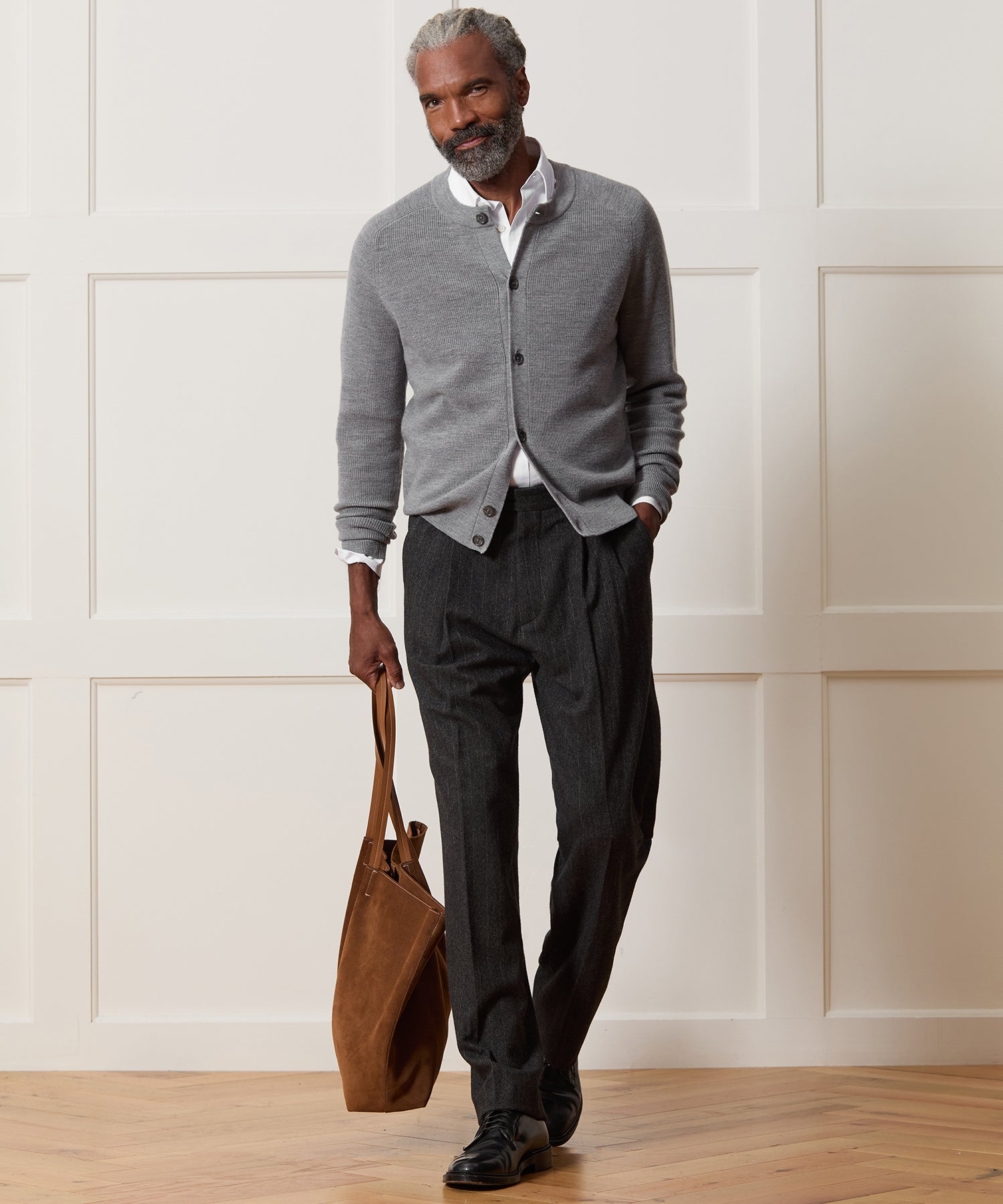 Merino Crewneck Cardigan - Image 3