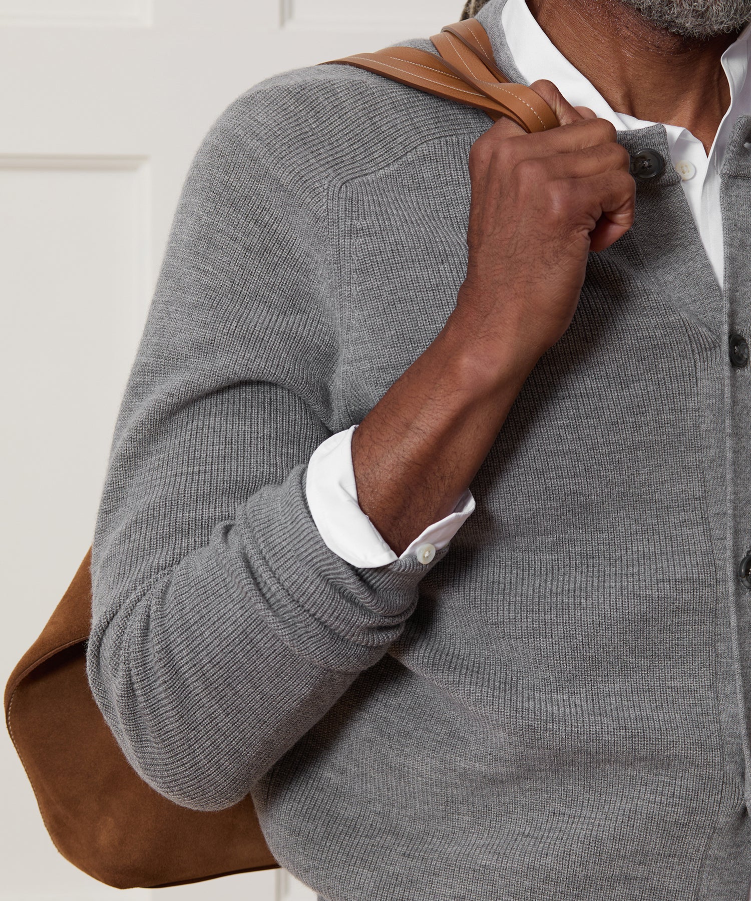 Merino Crewneck Cardigan - Image 4