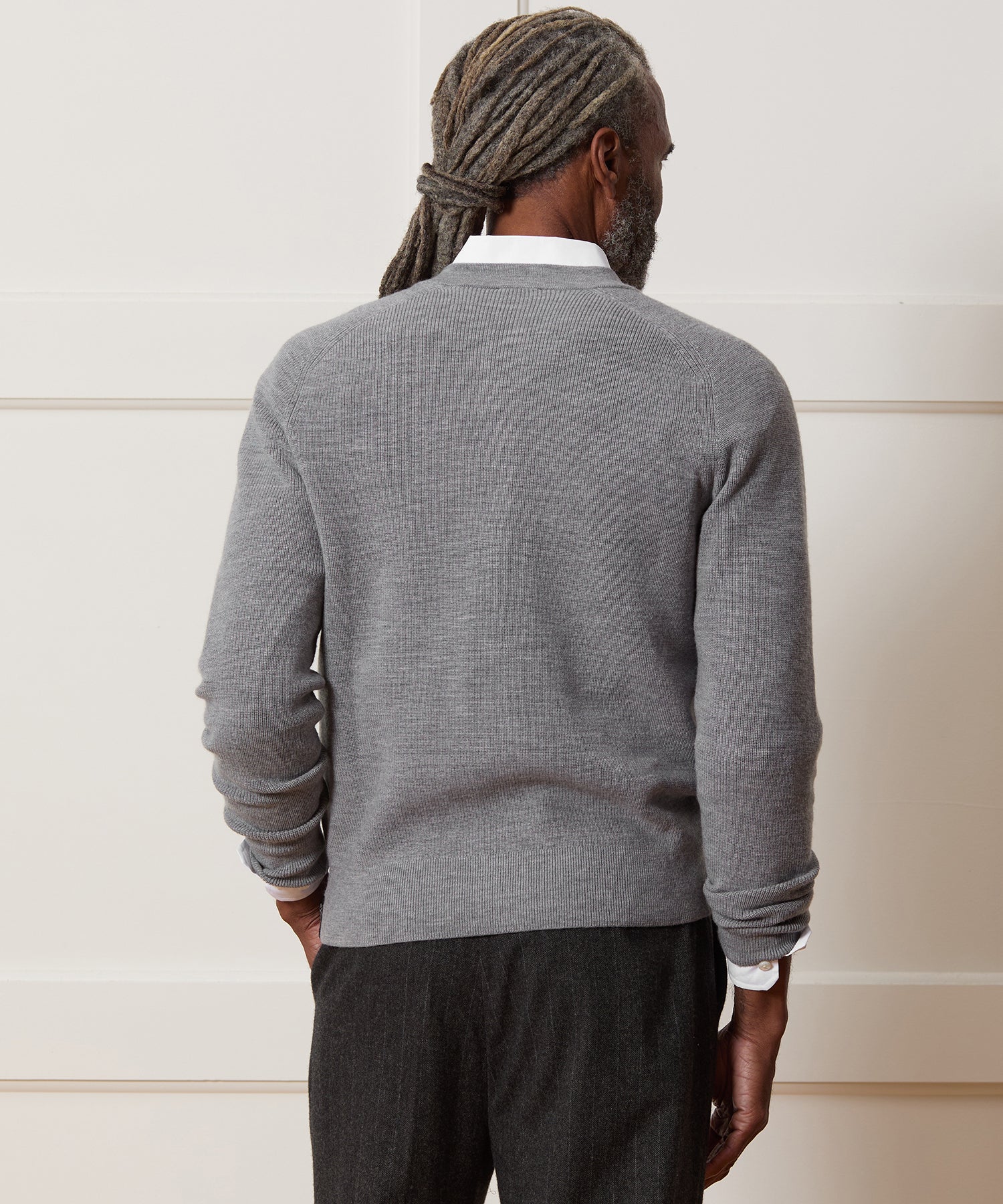 Merino Crewneck Cardigan - Image 5