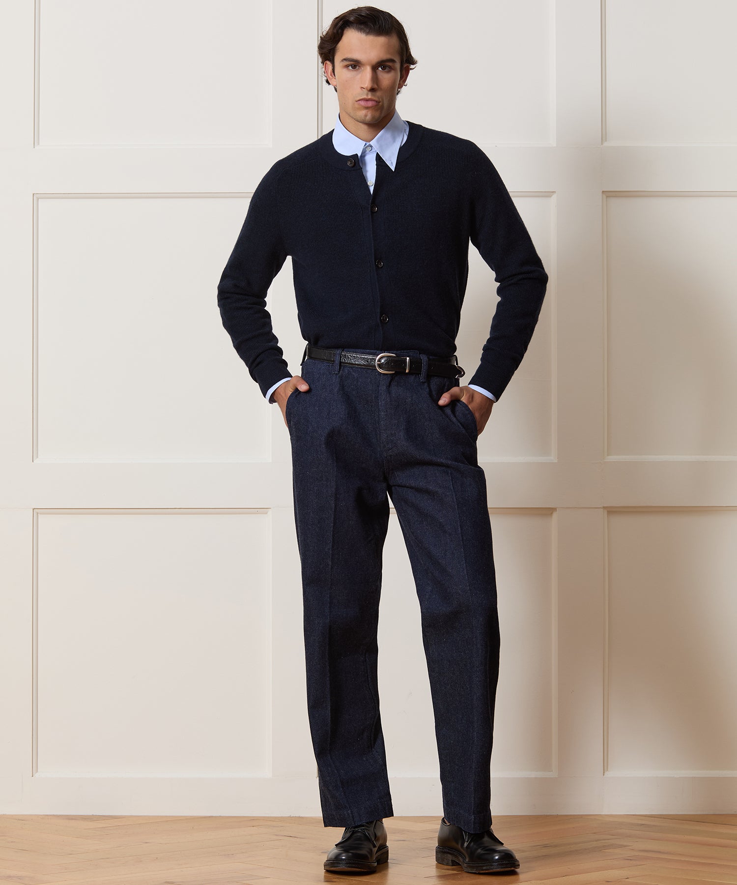 Merino Crewneck Cardigan - Image 3