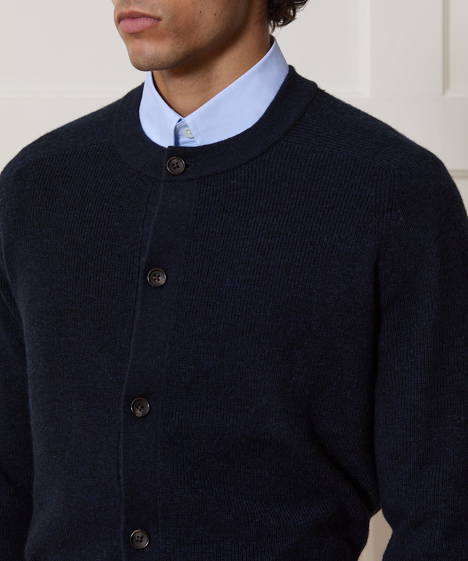 Merino Crewneck Cardigan - Image 4