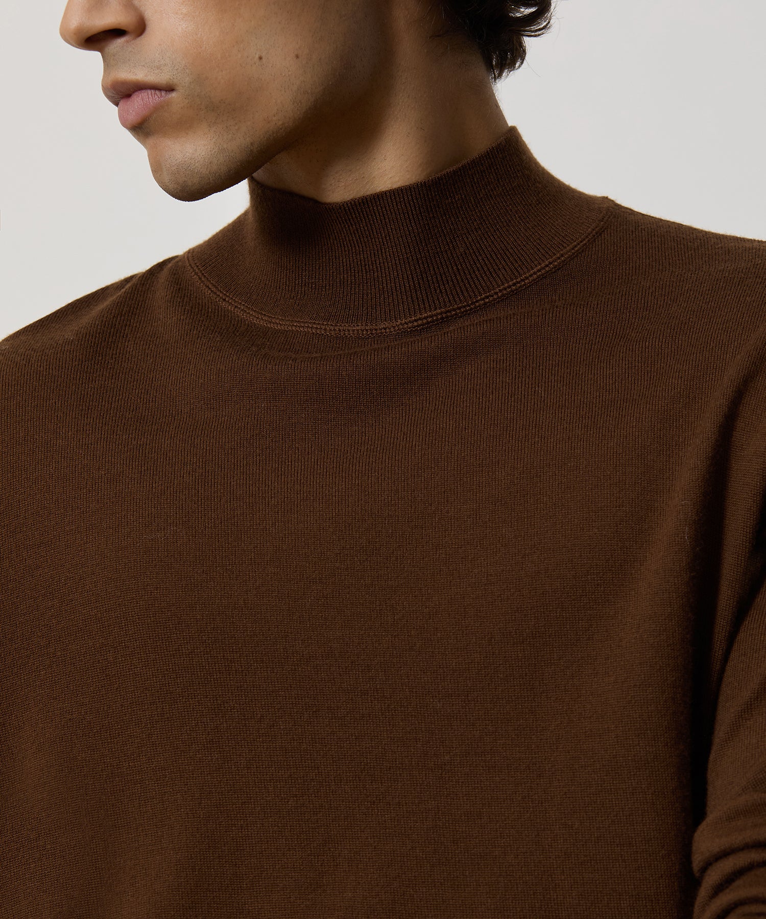 Merino Mock Neck Sweater - Image 4