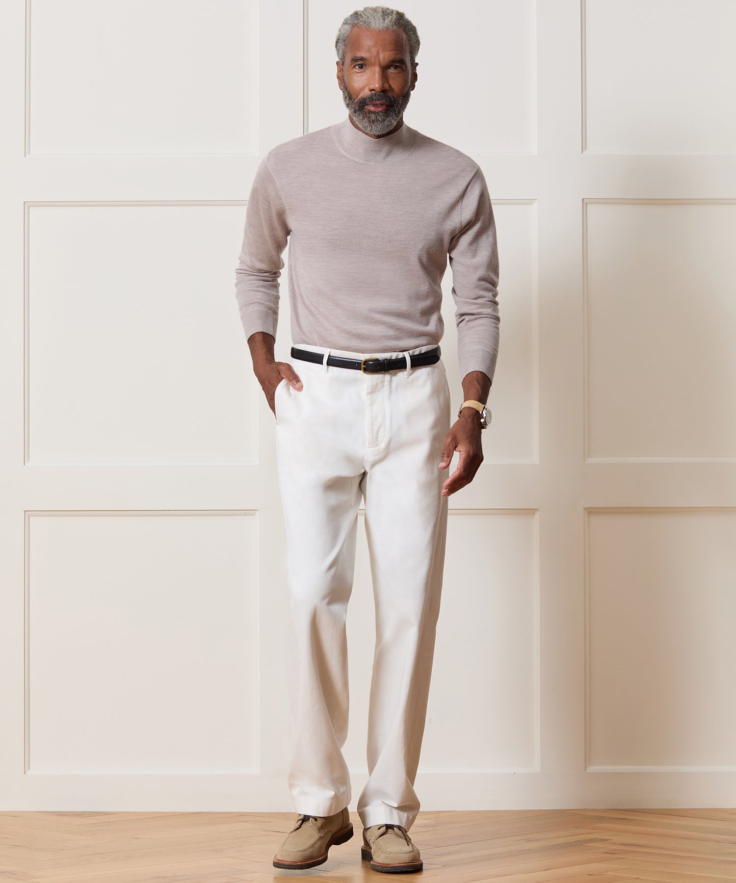 Merino Mock Neck Sweater - Image 3