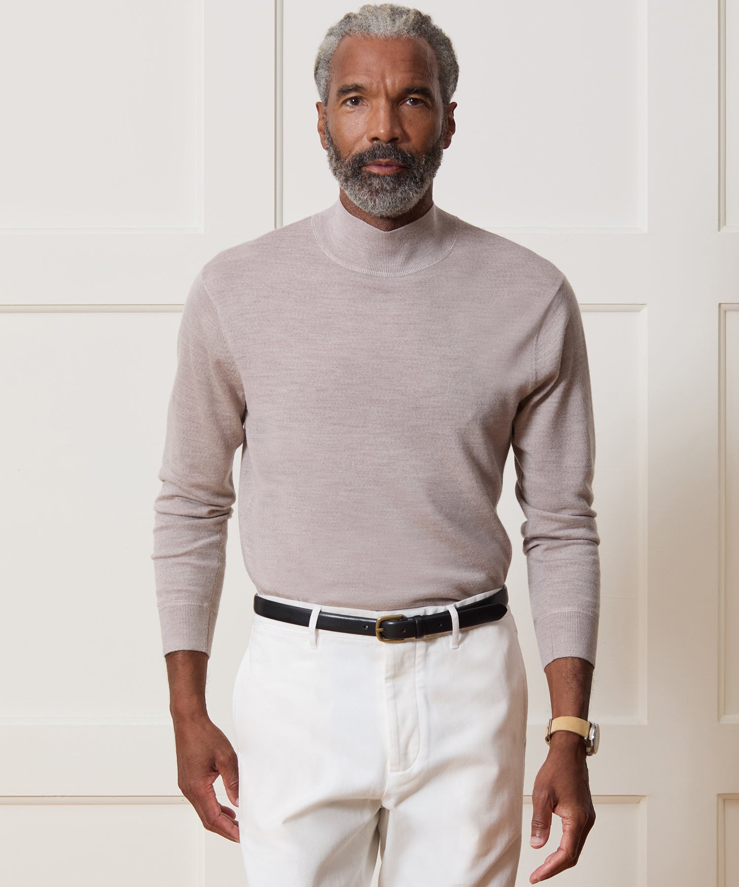 Merino Mock Neck Sweater - Image 2