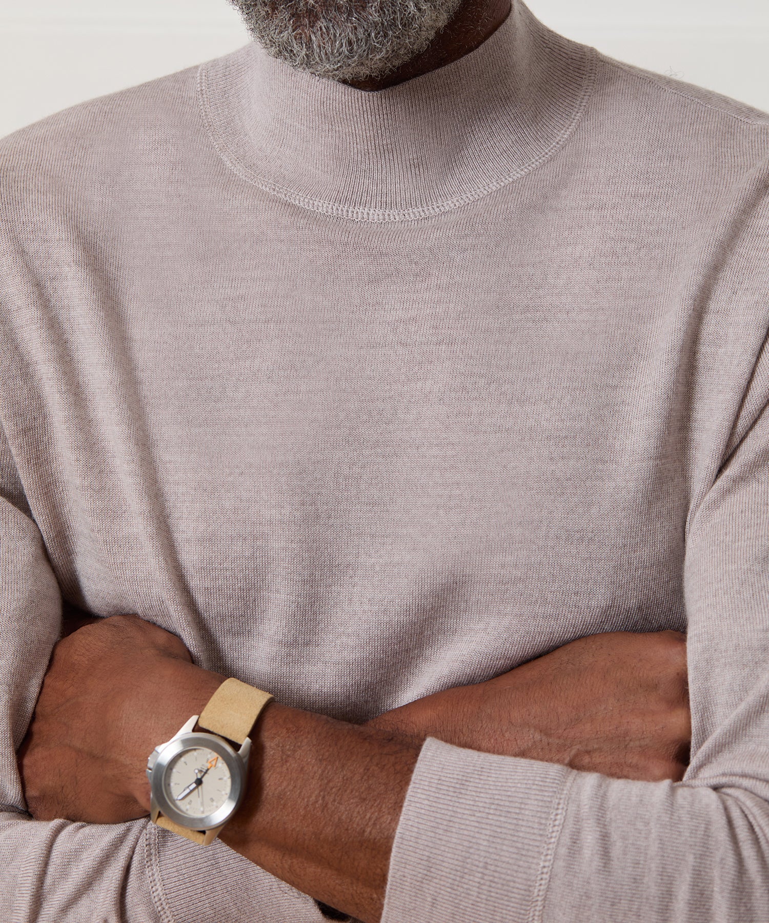 Merino Mock Neck Sweater - Image 4