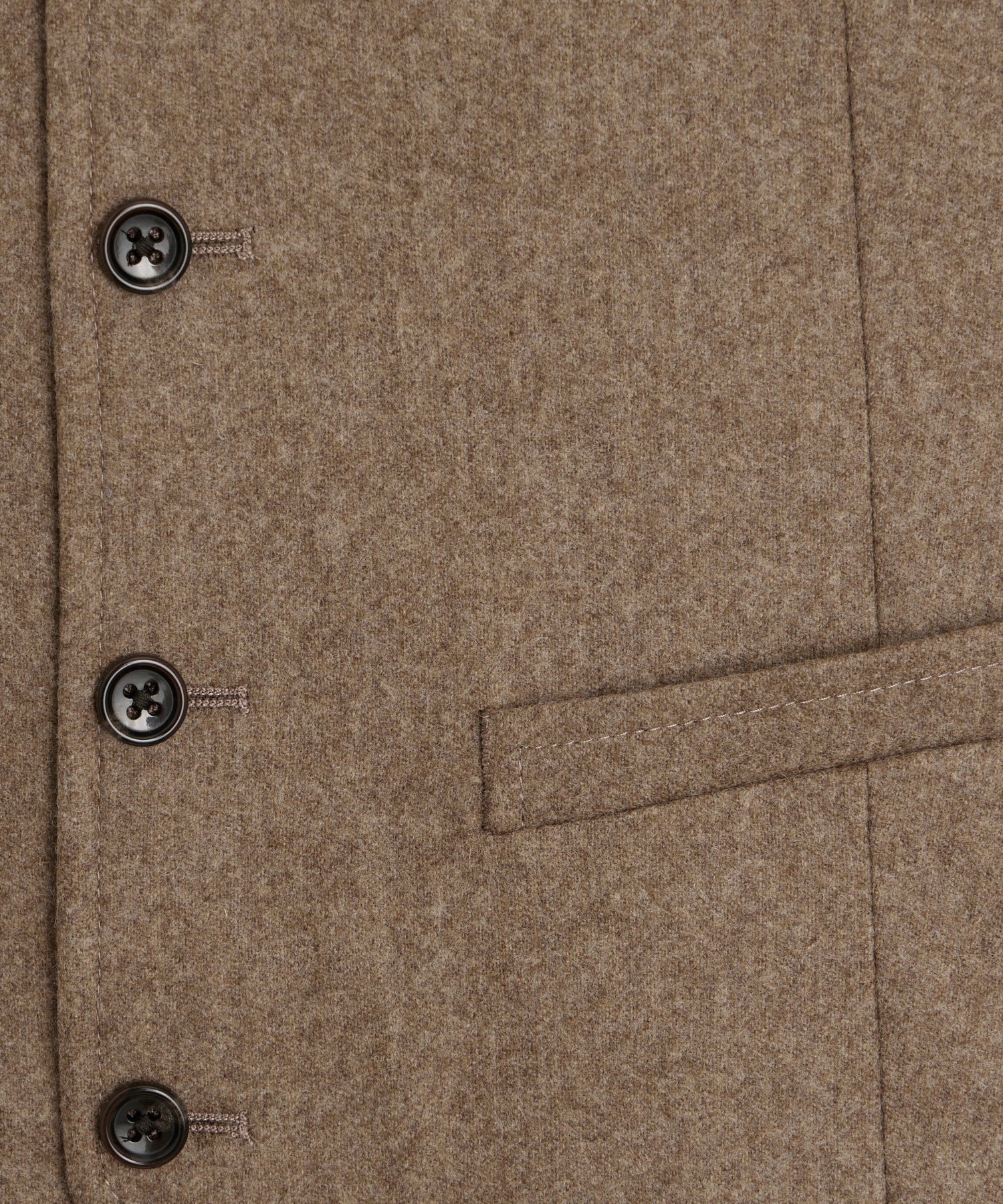 Italian Flannel Vest in Chestnut - Image 4