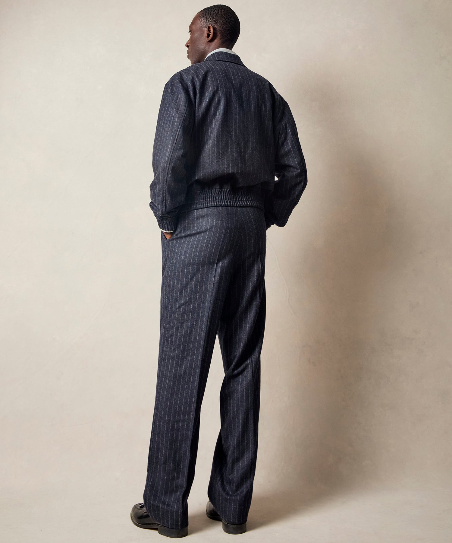 Italian Wool Self Belt Trouser - Image 7